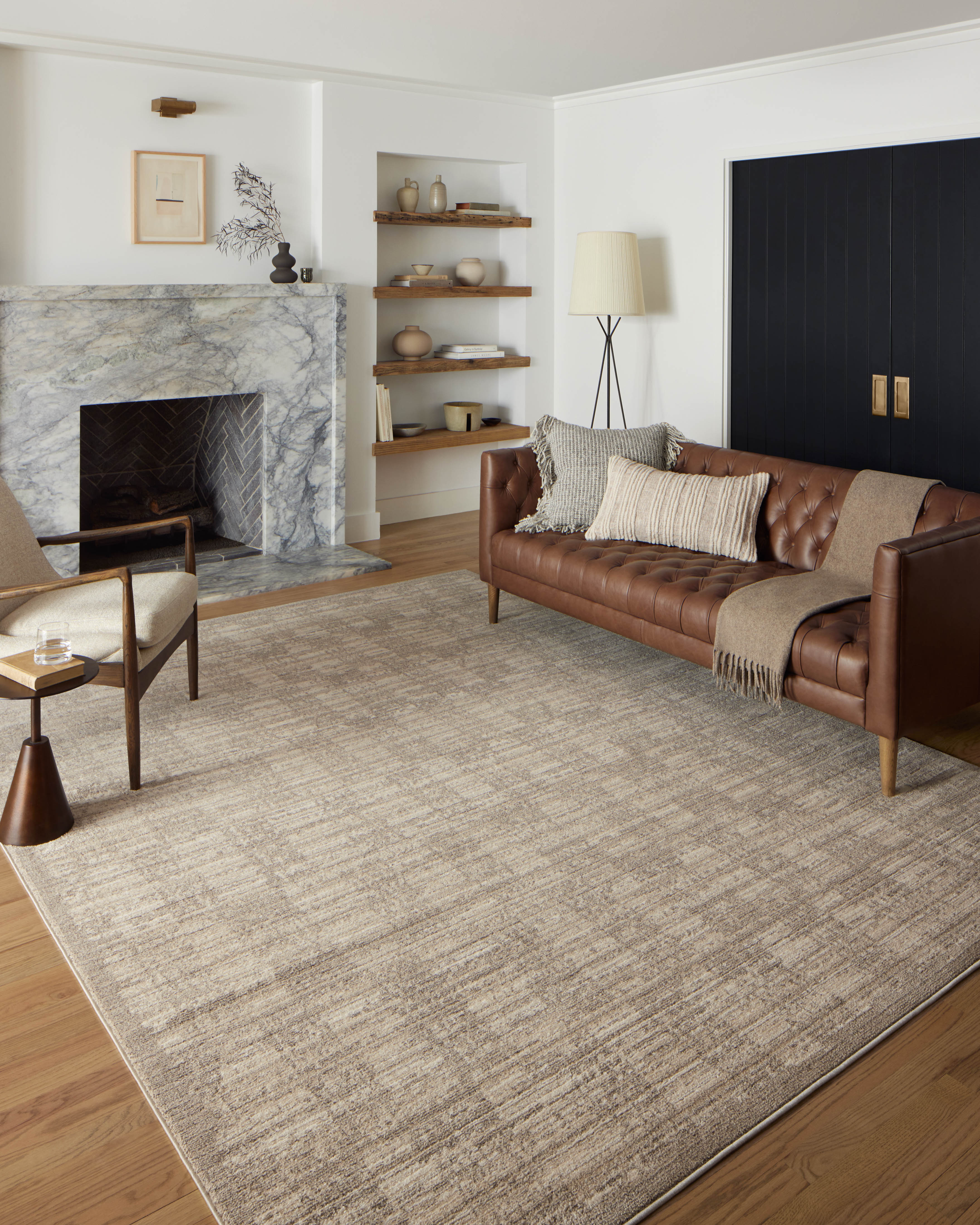 Loloi Darby Pebble / Sand Rug 0-RUGS-patterned Loloi