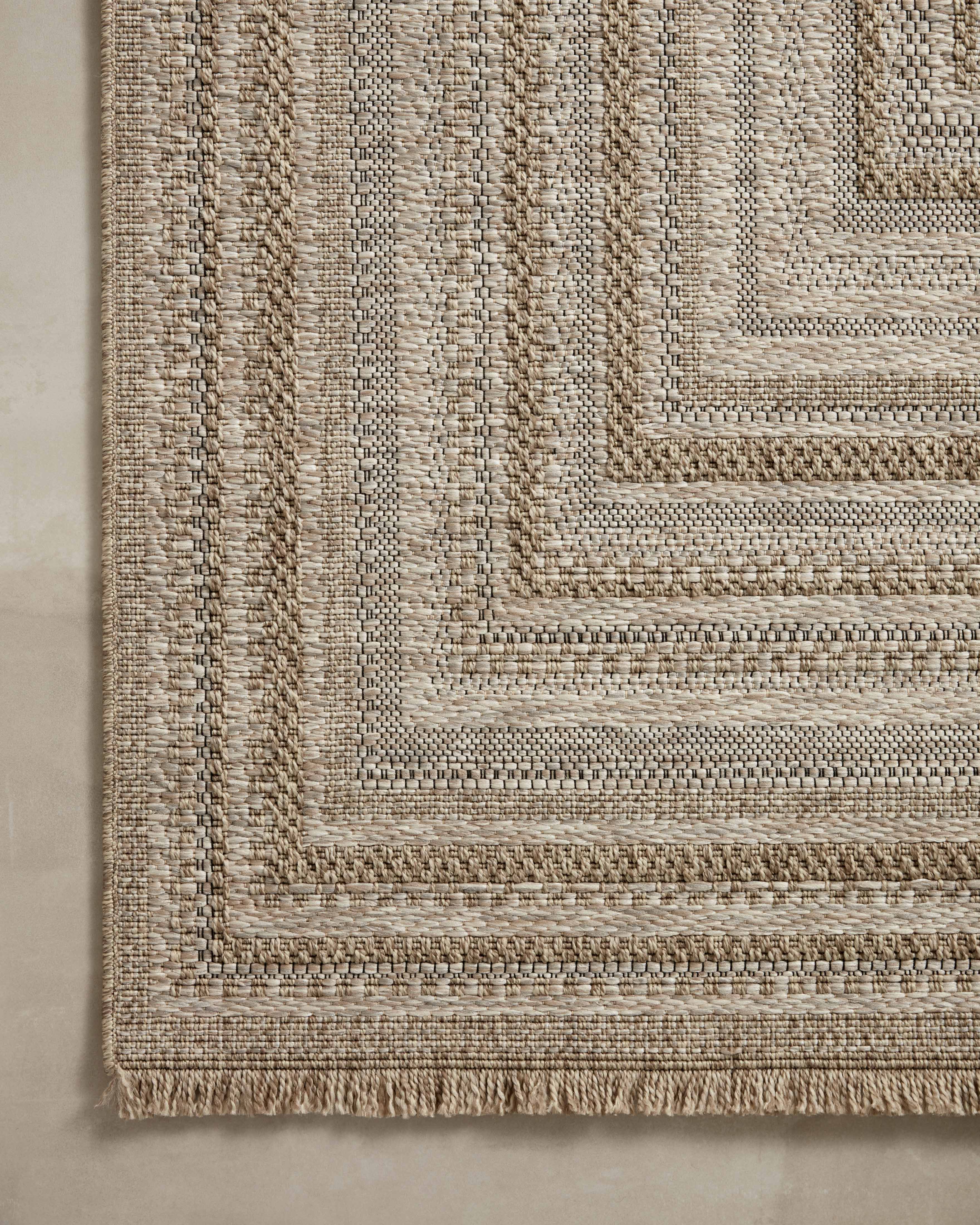 Loloi Dawn Natural Rug No.4 RUGS - synthetic Loloi 18" x 18"