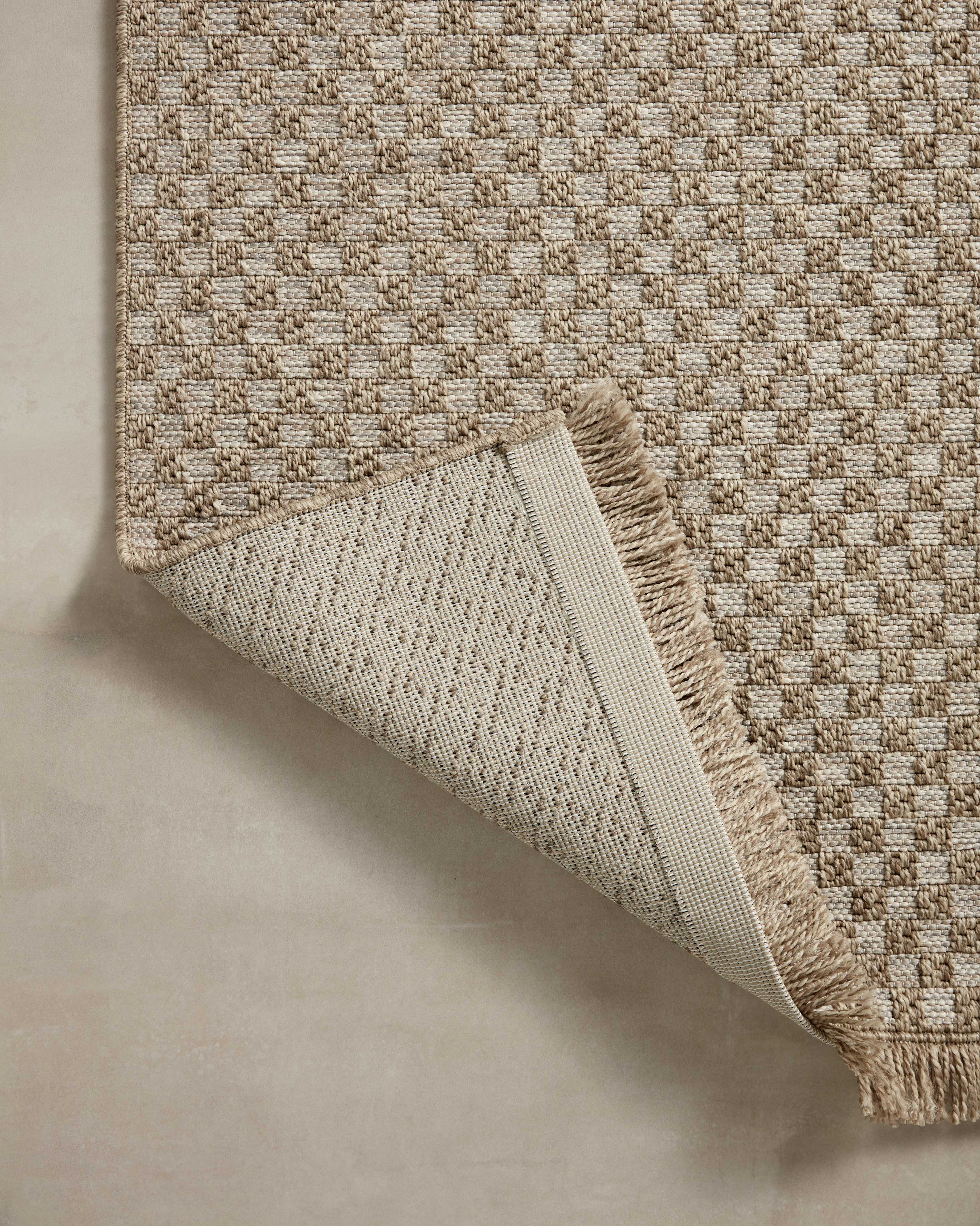 Loloi Dawn Natural Rug No.8 RUGS - synthetic Loloi 18" x 18"