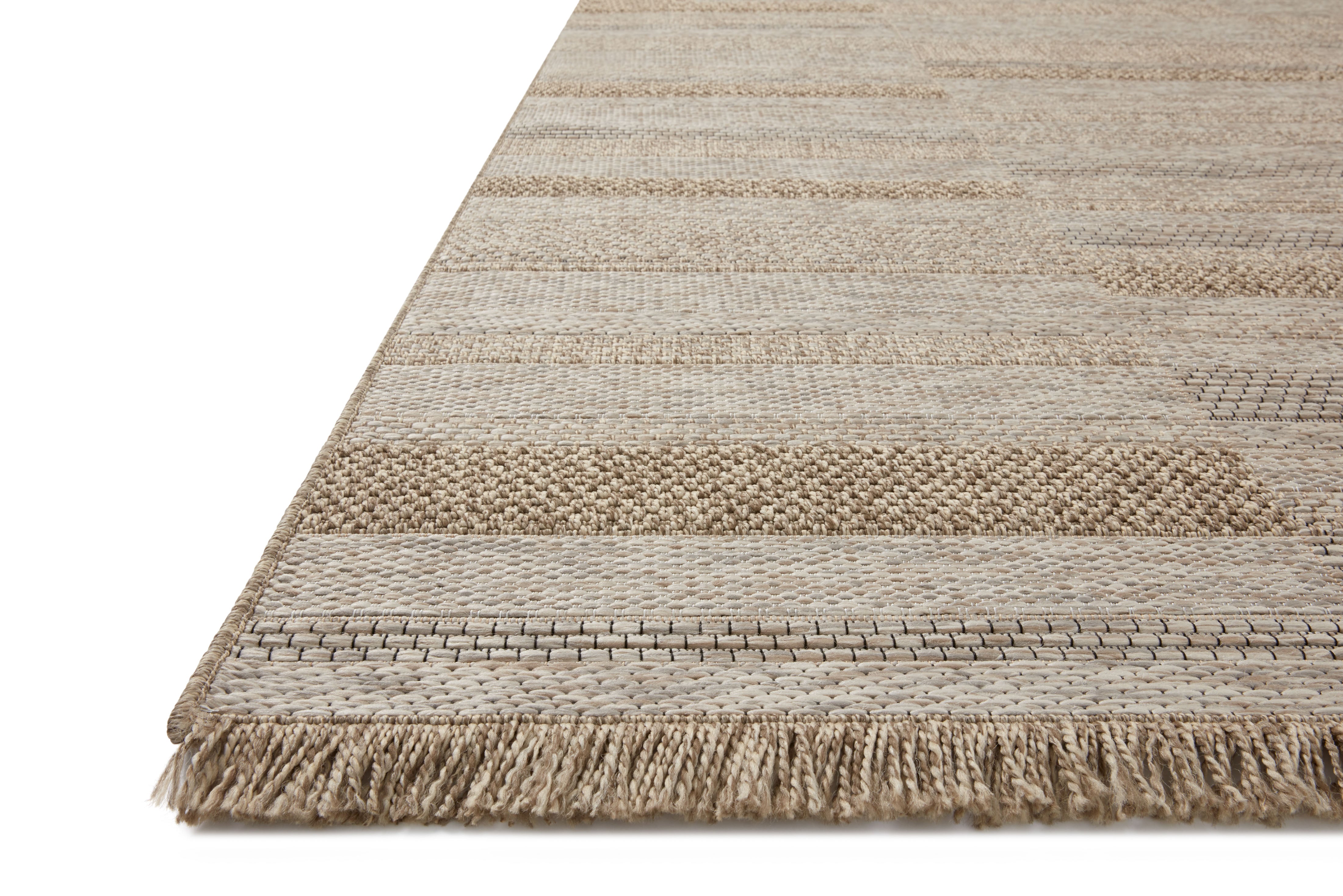 Loloi Dawn Natural Rug No.8 RUGS - synthetic Loloi 18" x 18"