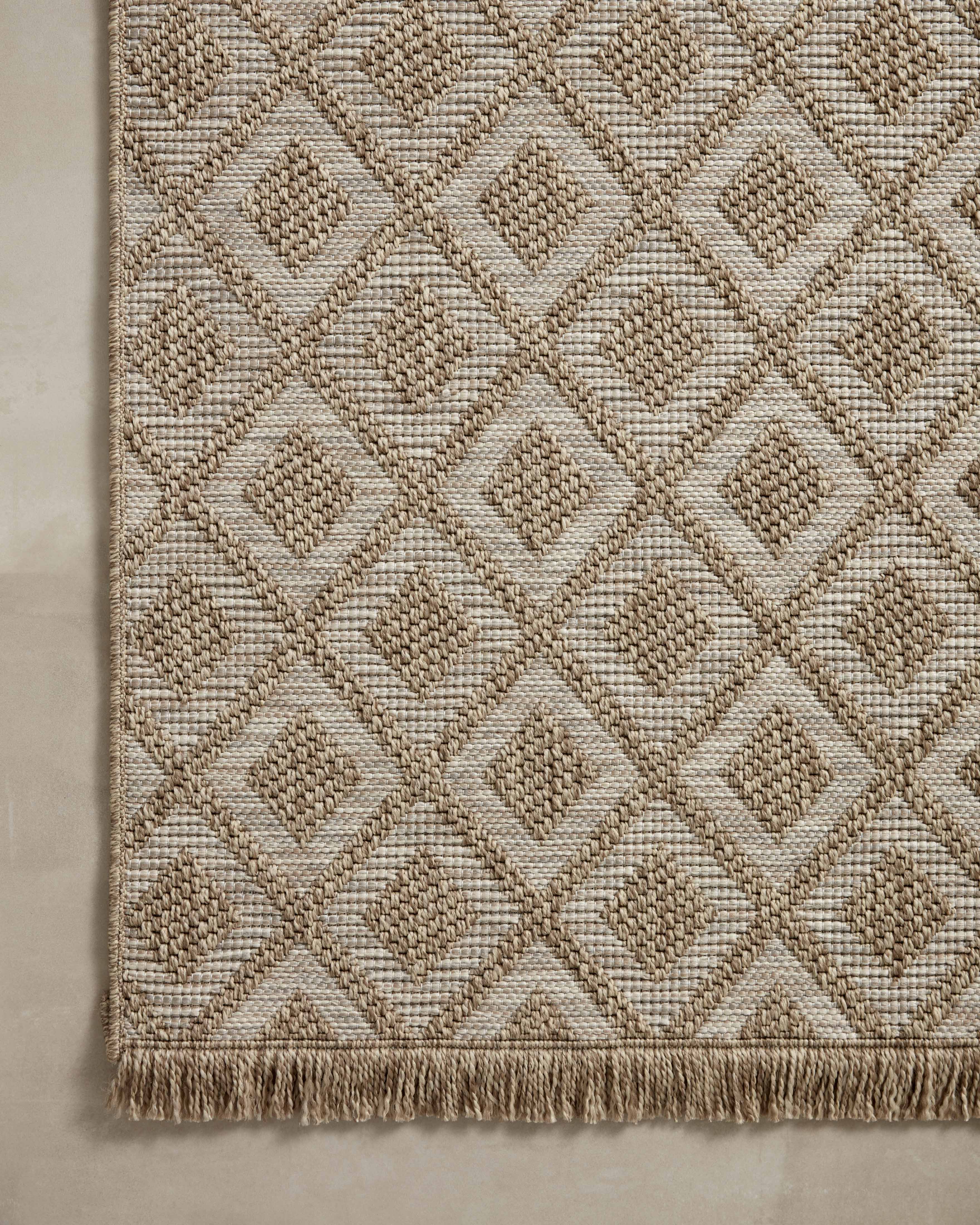 Loloi Dawn Natural Rug No.3 RUGS - synthetic Loloi 18" x 18"