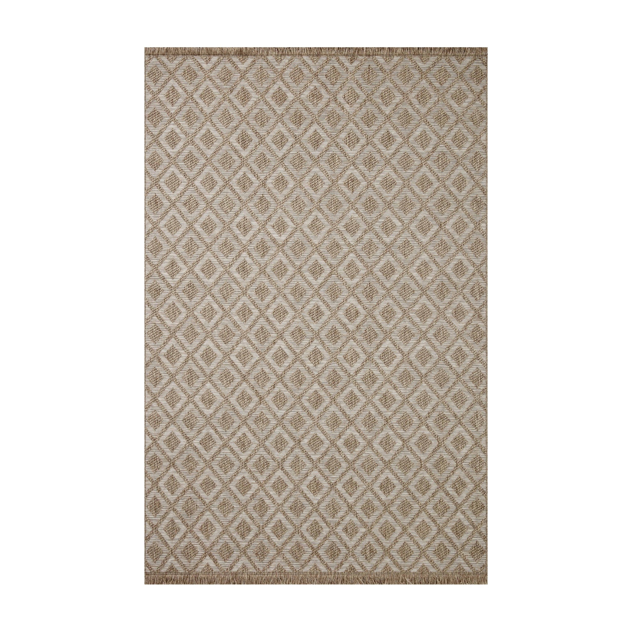 Loloi Dawn Natural Rug No.7, 18" x 18"