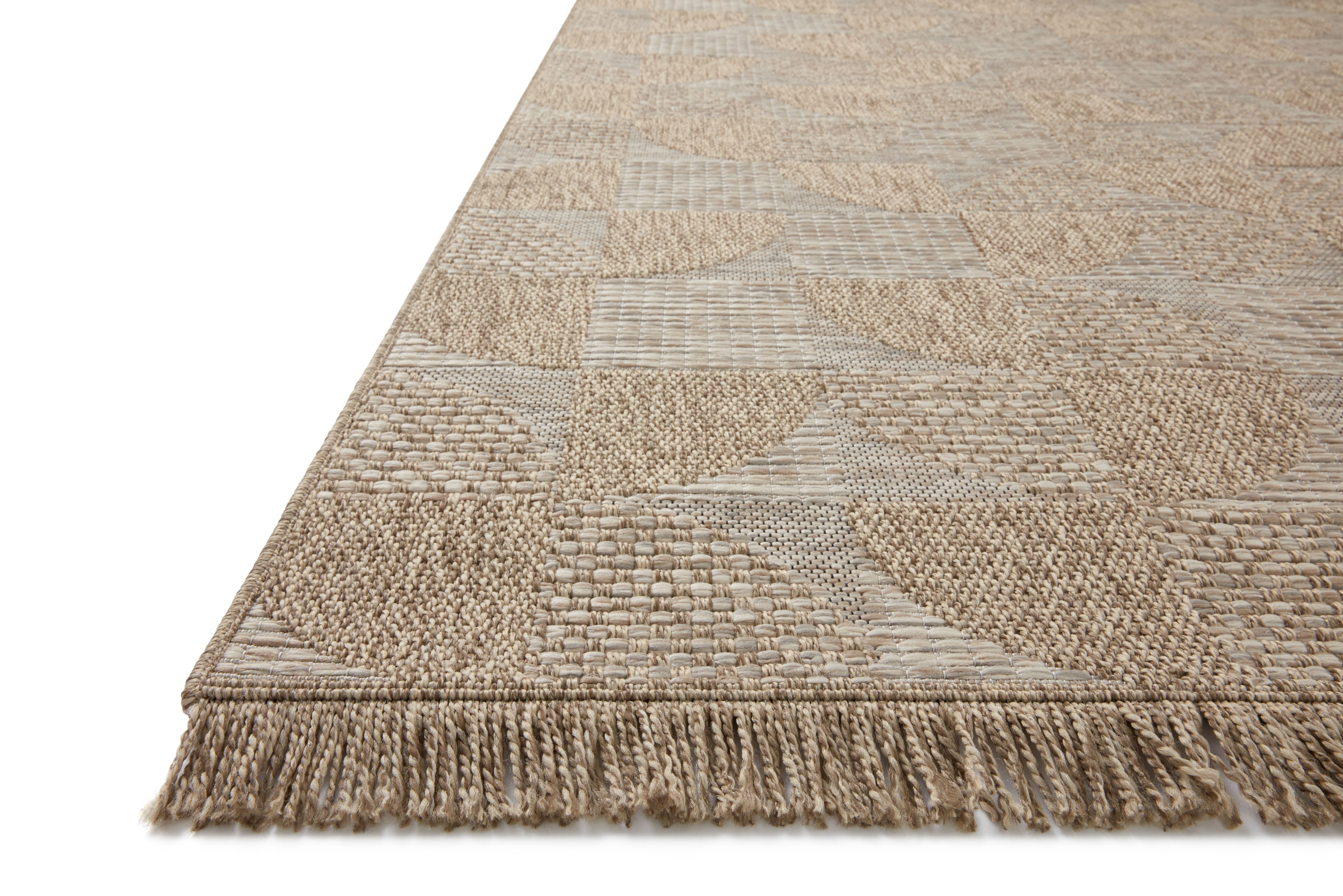 Loloi Dawn Natural Rug No.2 RUGS - synthetic Loloi 18" x 18"