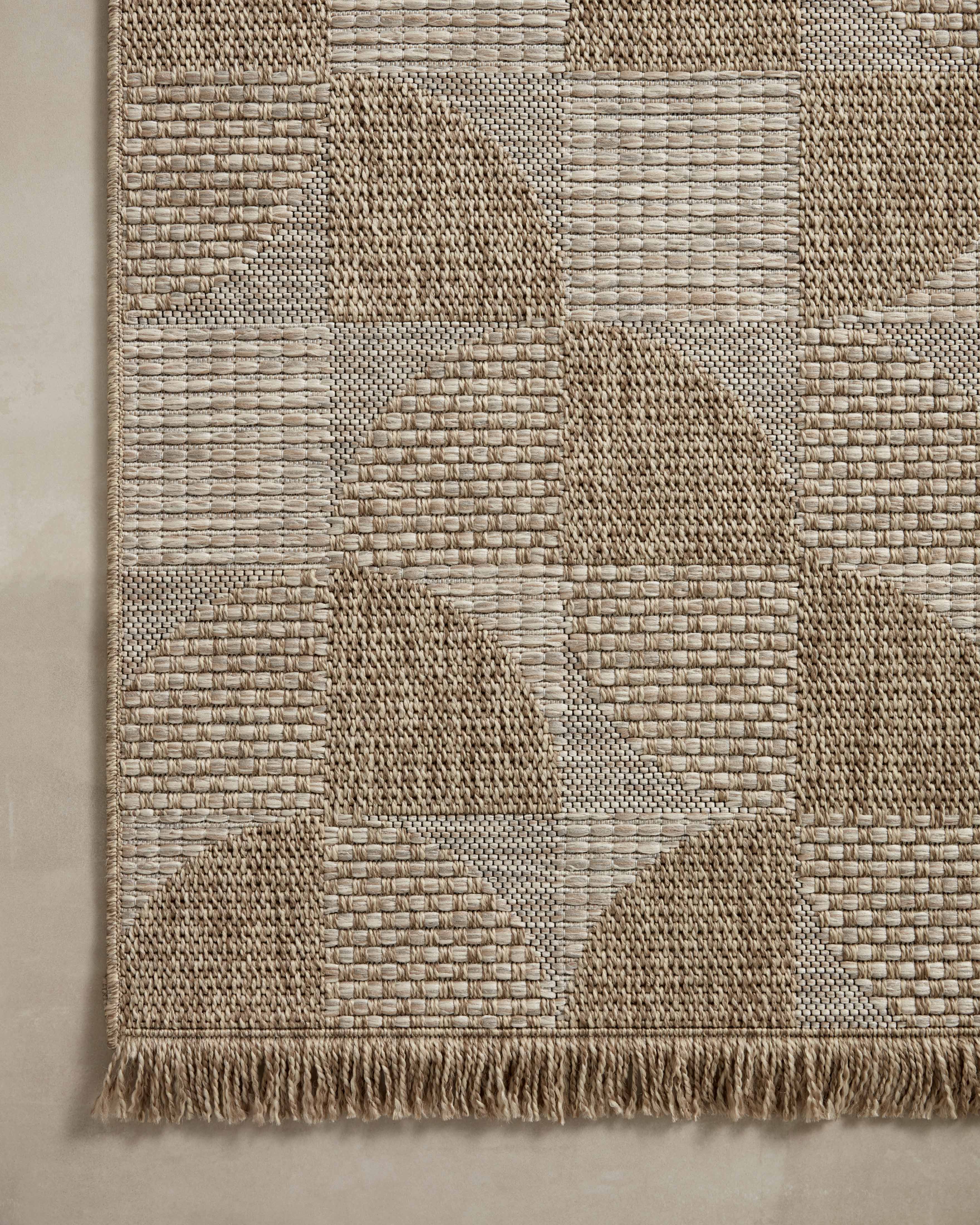 Loloi Dawn Natural Rug No.4 RUGS - synthetic Loloi 18" x 18"