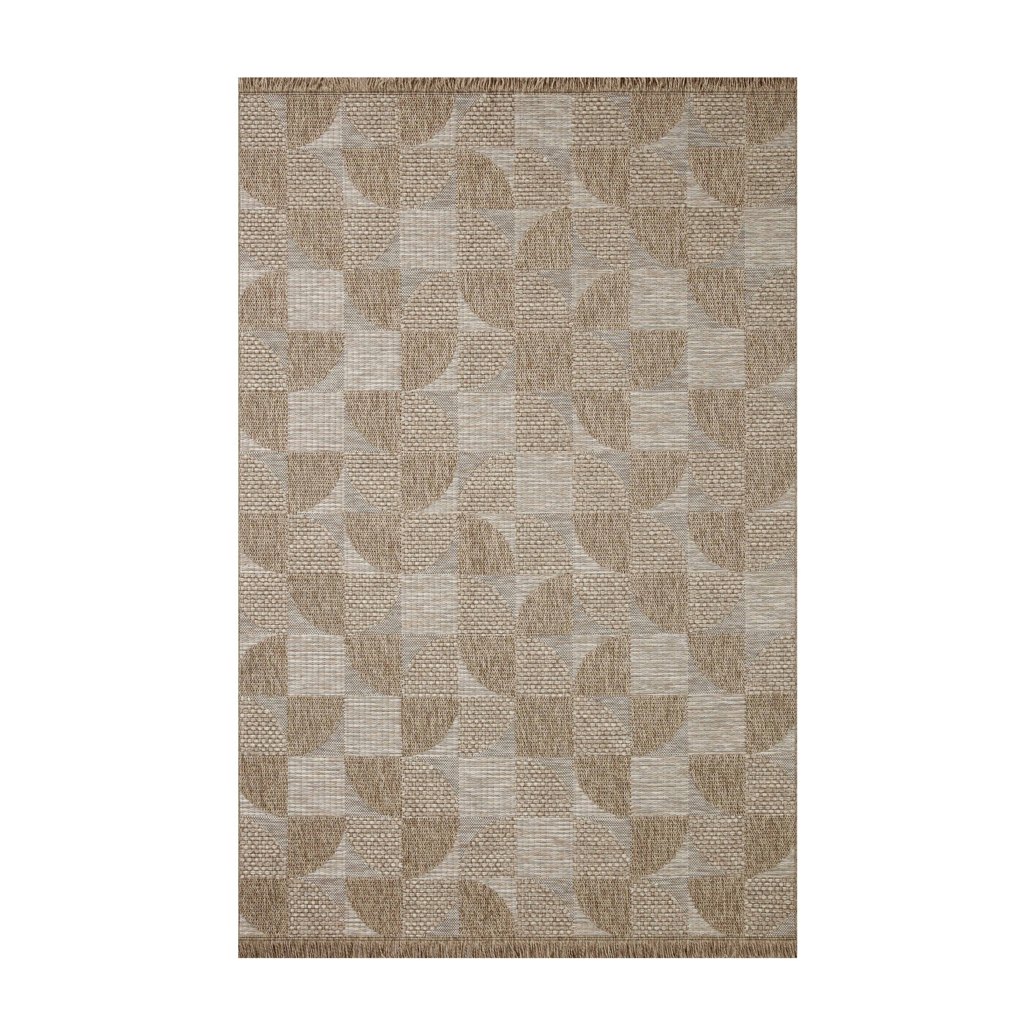 Loloi Dawn Natural Rug No.8, 18" x 18"