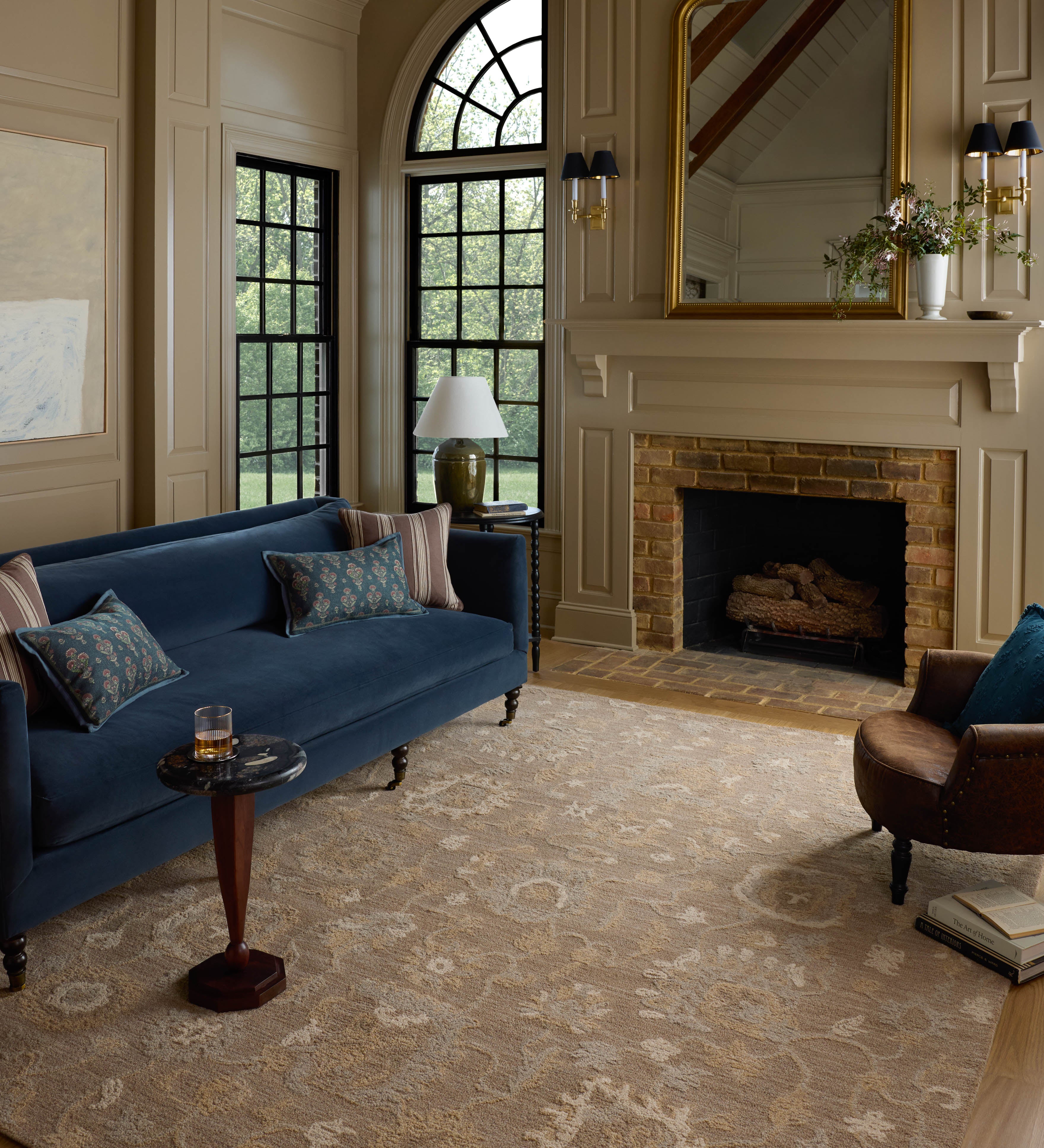 Chris Loves Julia x Loloi Dorothea Bark / Stone Rug RUGS - wool Loloi