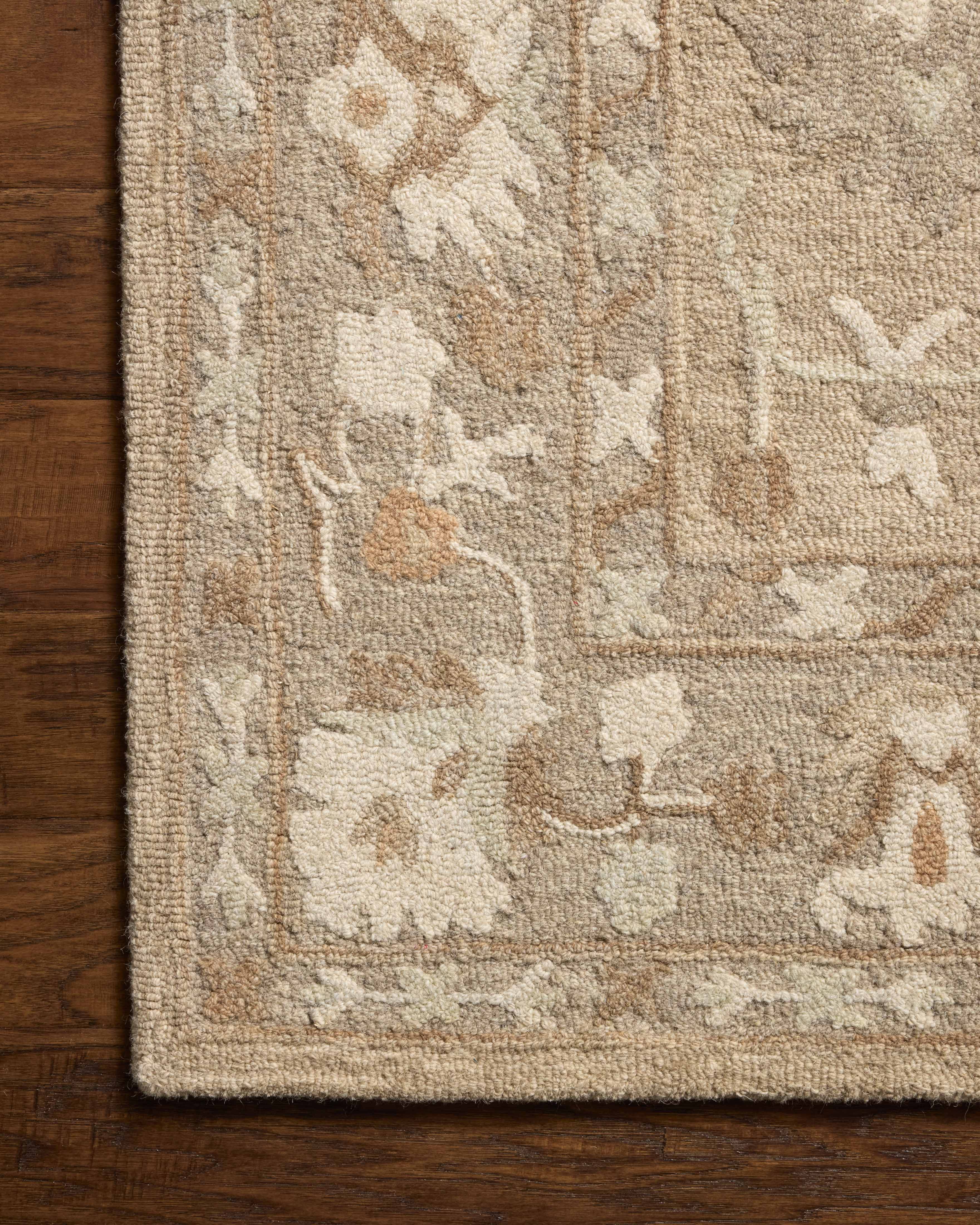 Chris Loves Julia x Loloi Dorothea Khaki / Dove Rug RUGS - wool Loloi