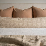 Lotus Long Lumbar Pillow Cover 1 - PILLOWS - Thai - neutral Rug & Weave Pillows
