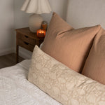 Lotus Long Lumbar Pillow Cover 1 - PILLOWS - Thai - neutral Rug & Weave Pillows