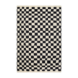 Damian Black Checkered Rug