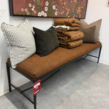 FLOOR MODEL - Jade Accent Bench - Wayfarer Sienna FURNITURE - floor model Four Hands