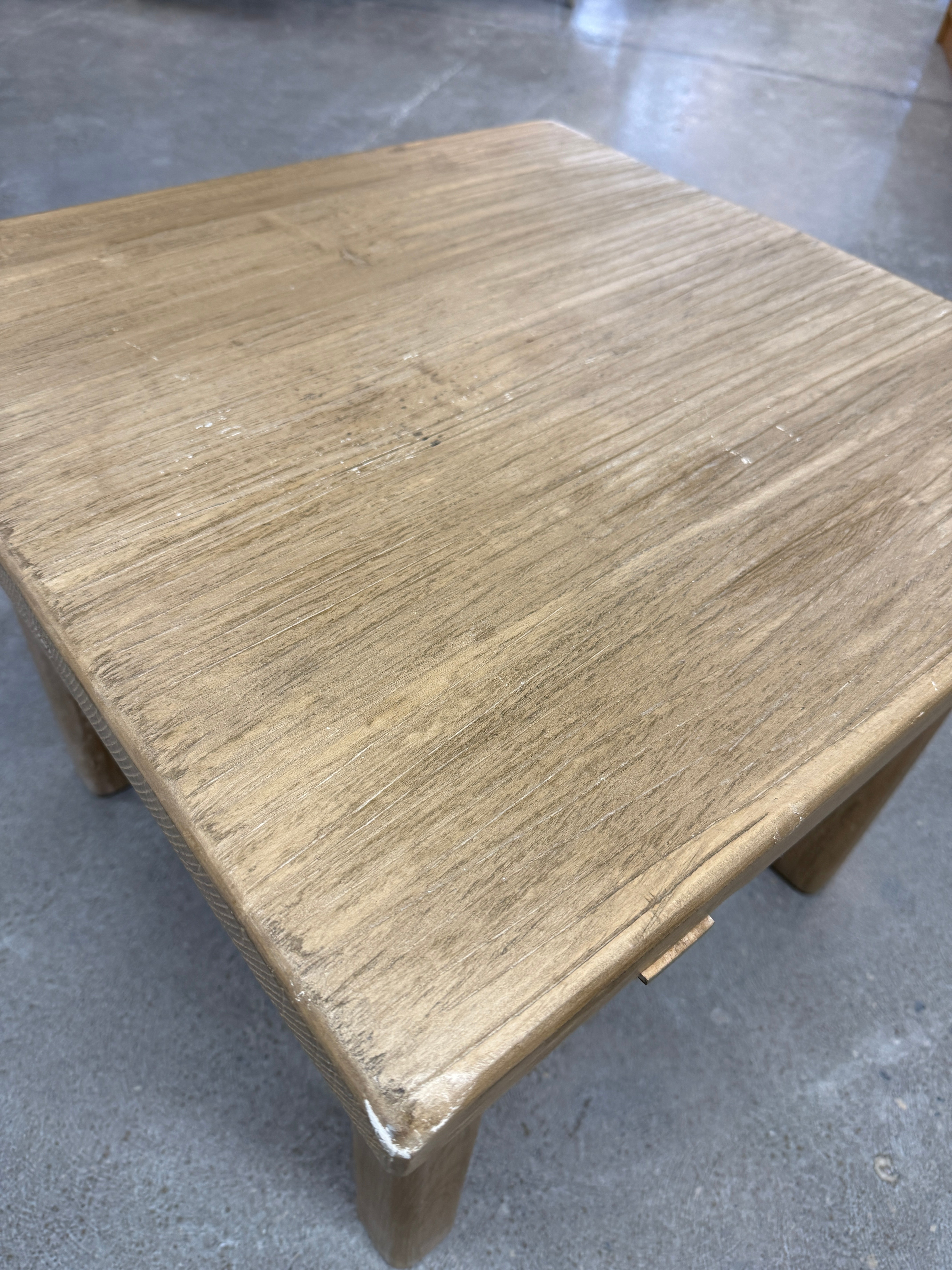 FLOOR MODEL - Drew Reclaimed Wood Side Table FURNITURE - floor model Hauer Market