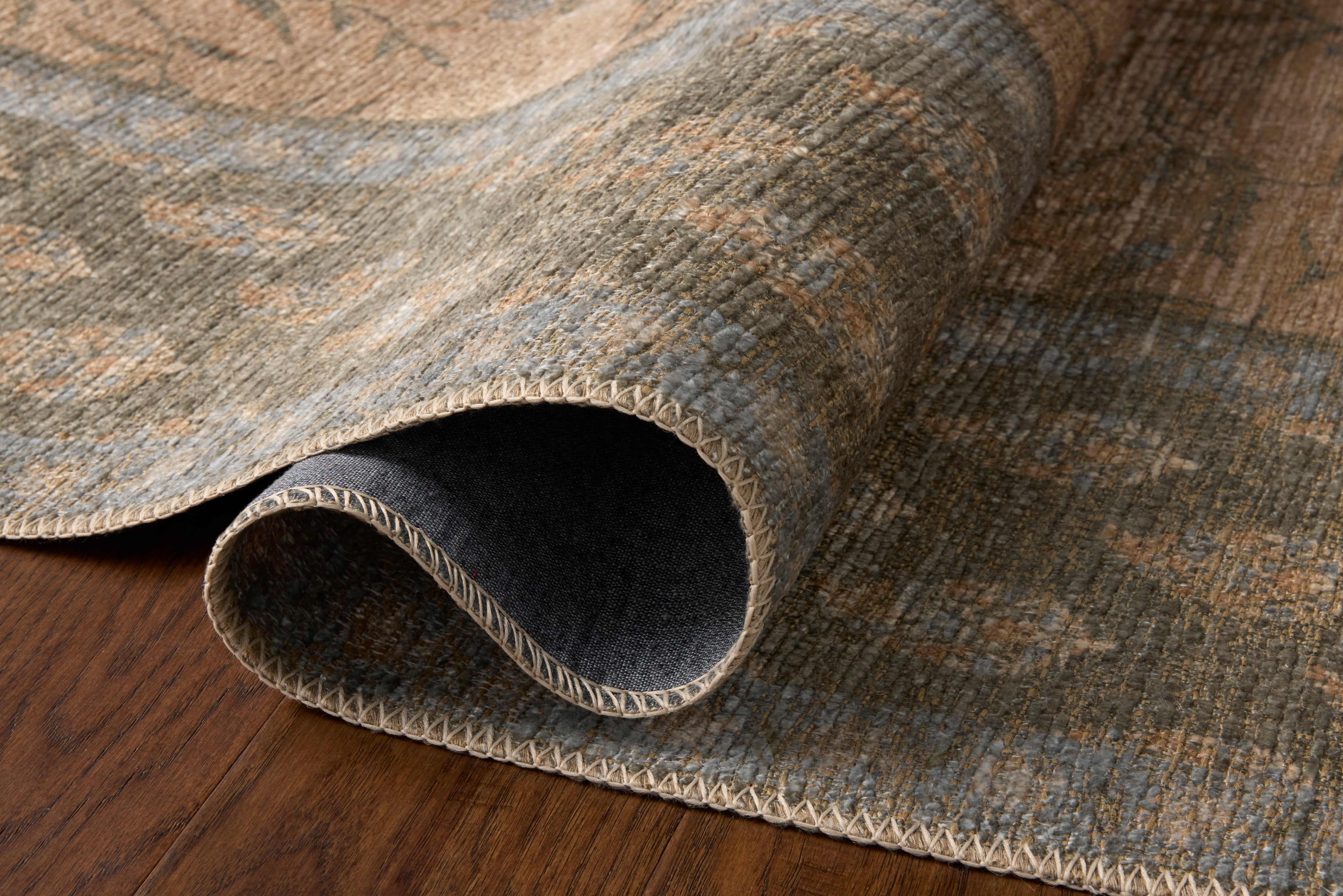 Rifle Paper Co. x Loloi Edinburgh Sand / Green Rug RUGS - jute Loloi