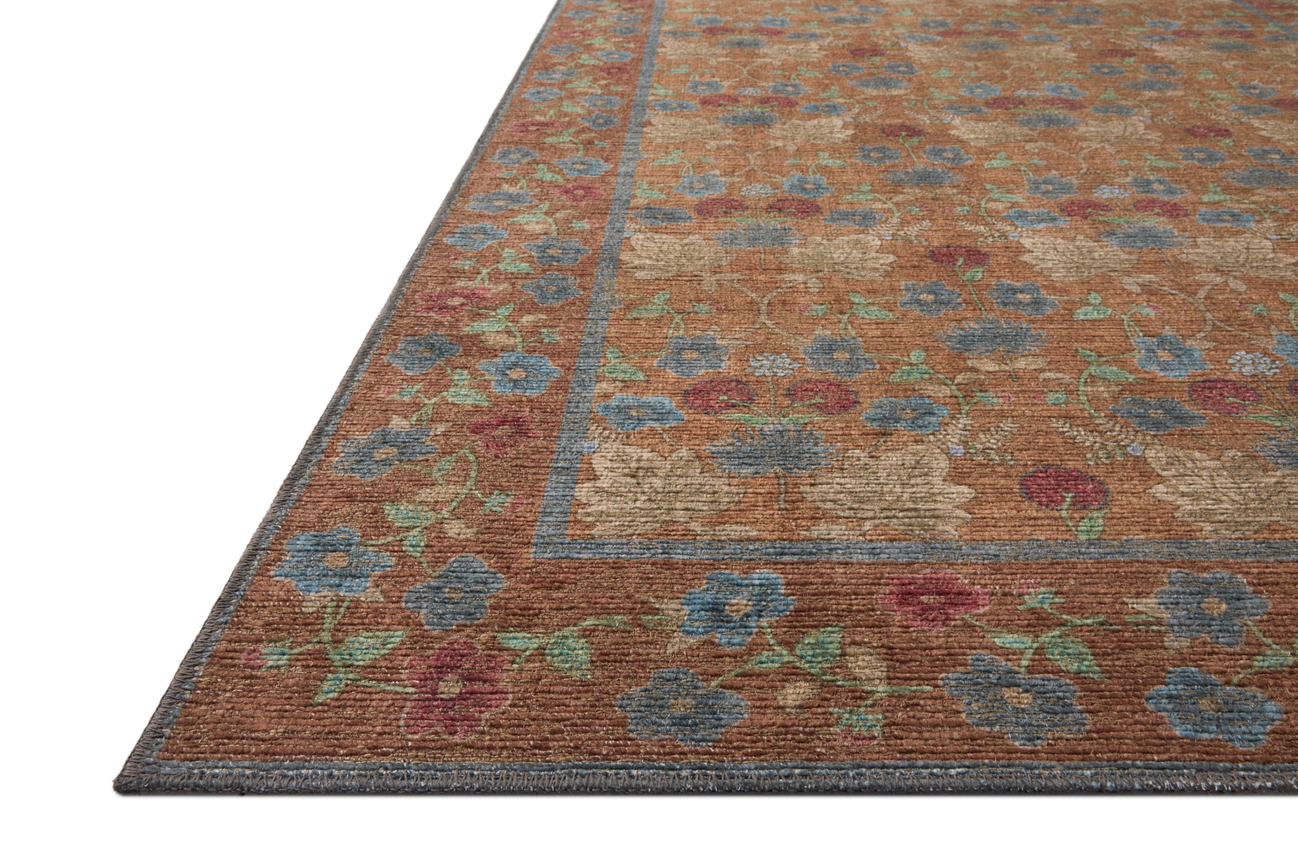 Rifle Paper Co. x Loloi Edinburgh Cinnamon / Multi Rug RUGS - jute Loloi 18" x 18"