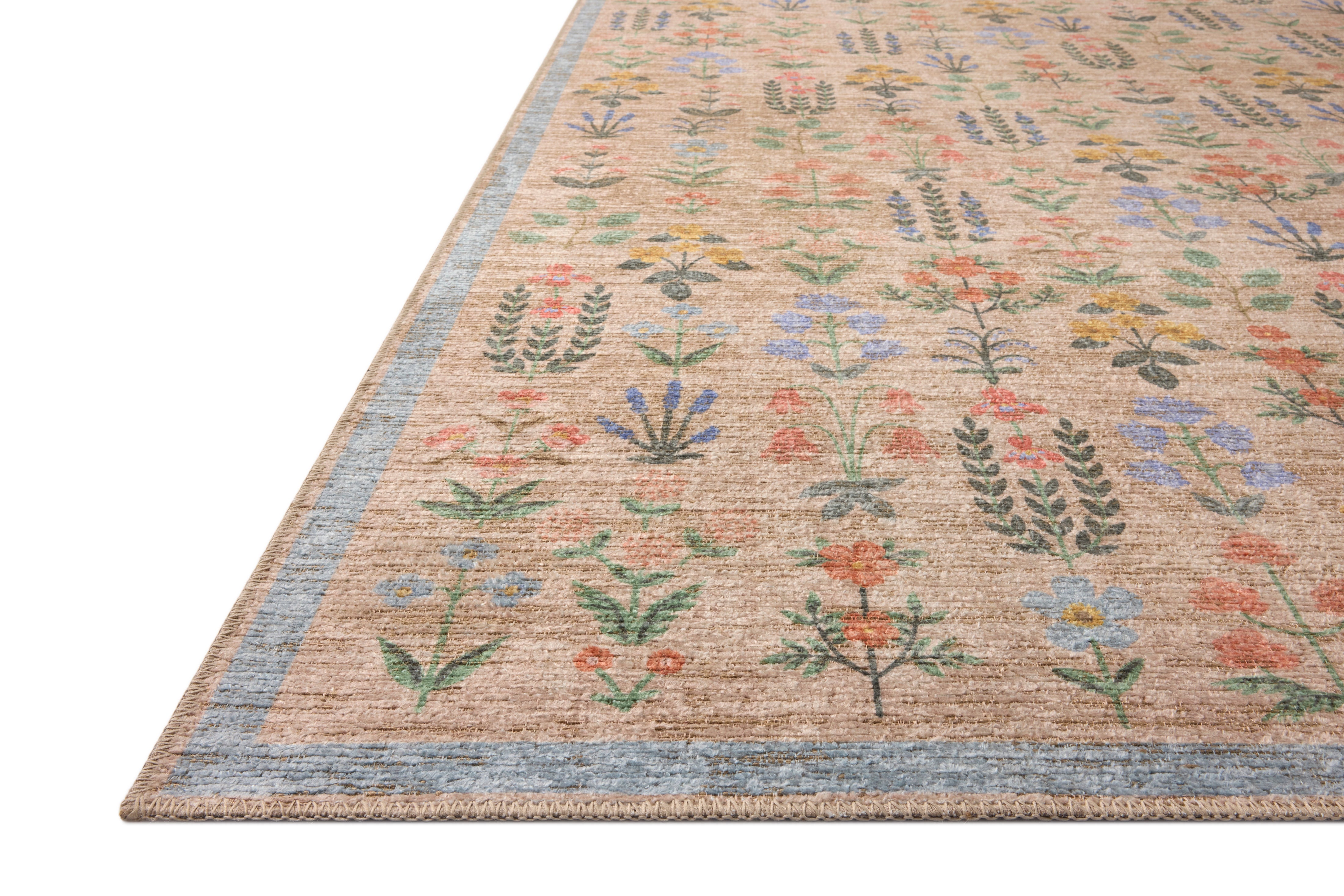 Rifle Paper Co. x Loloi Edinburgh Cream / Multi Rug RUGS - jute Loloi 18" x 18"