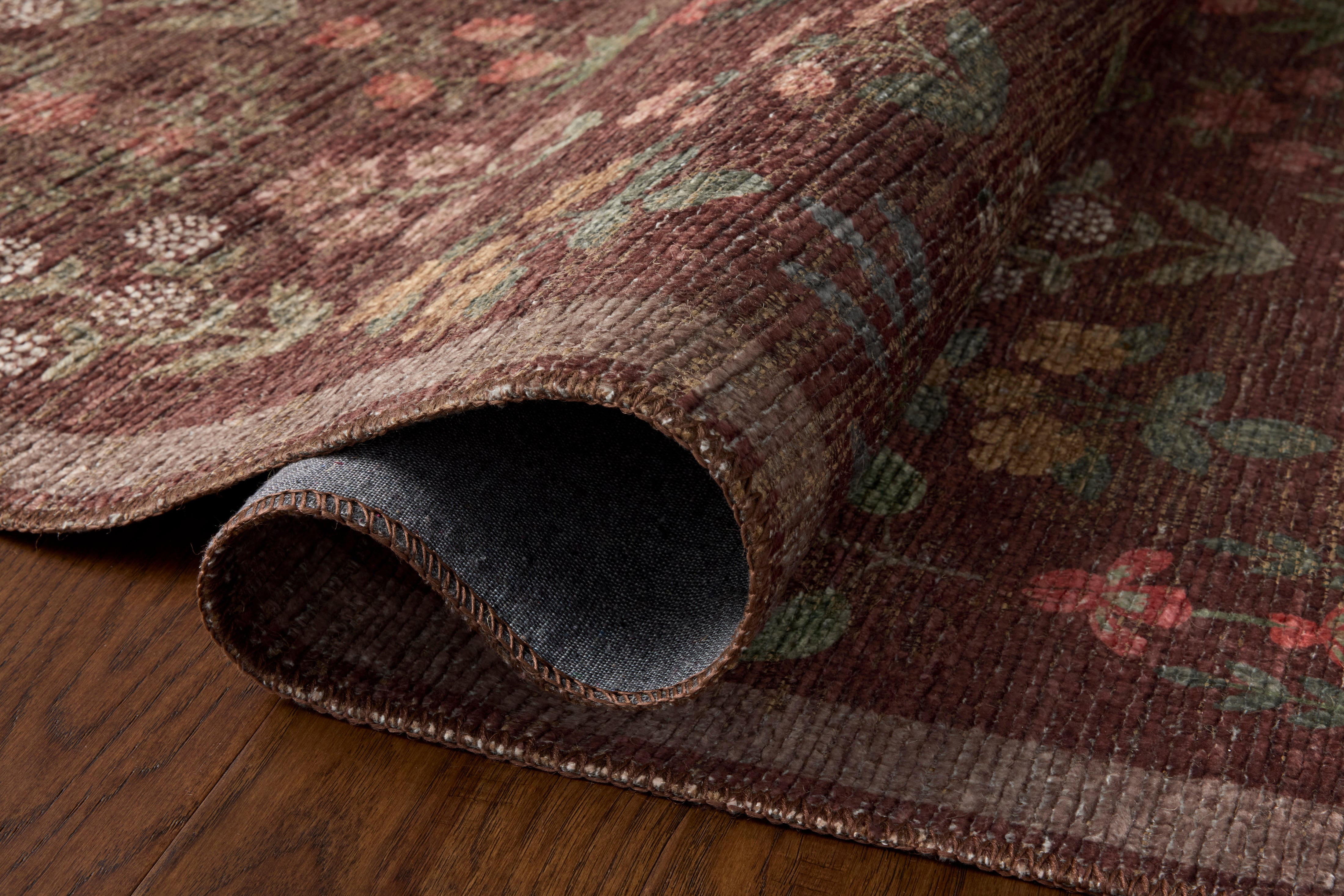 Rifle Paper Co. x Loloi Edinburgh Merlot / Multi Rug RUGS - jute Loloi