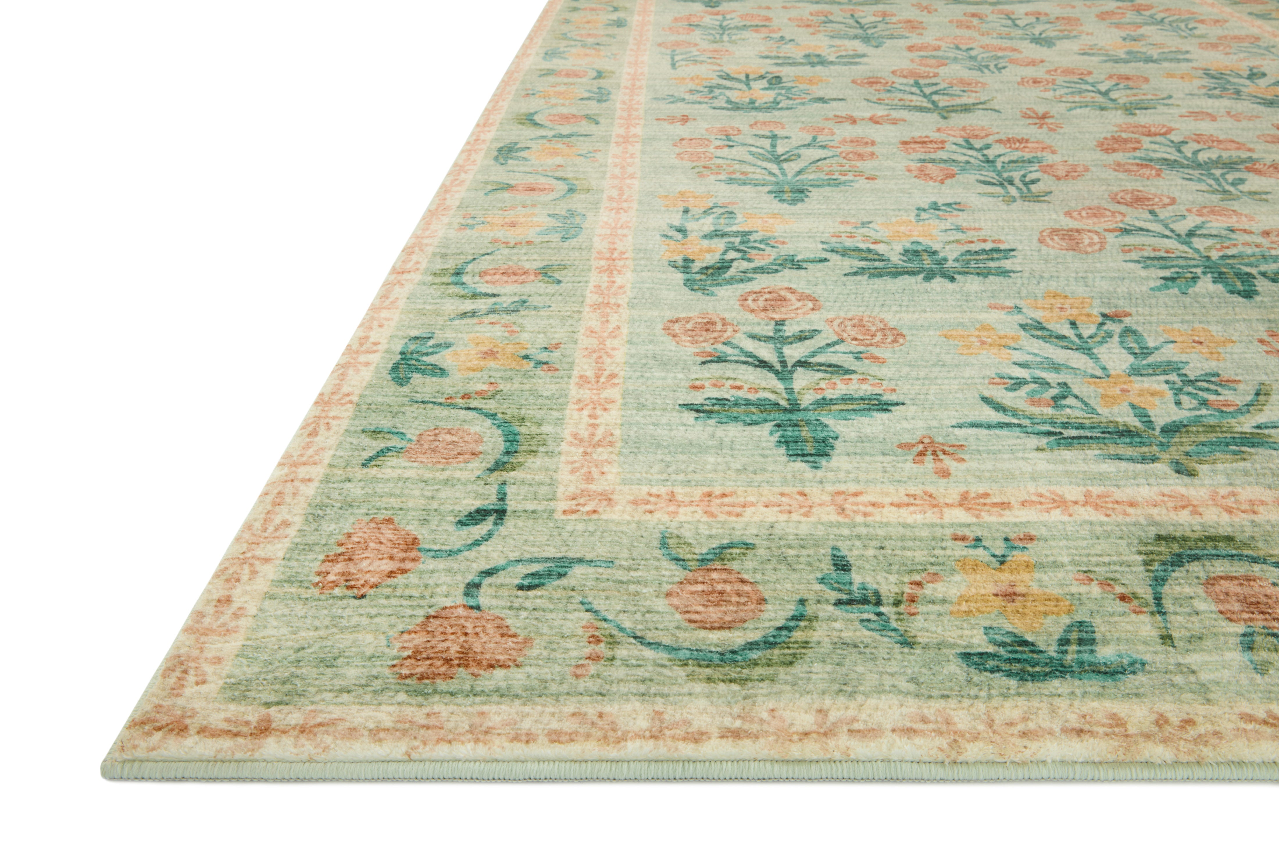 Rifle Paper Co. X Loloi/ Eden Mughal Rose Blush Rug 0-RUGS-patterned Loloi