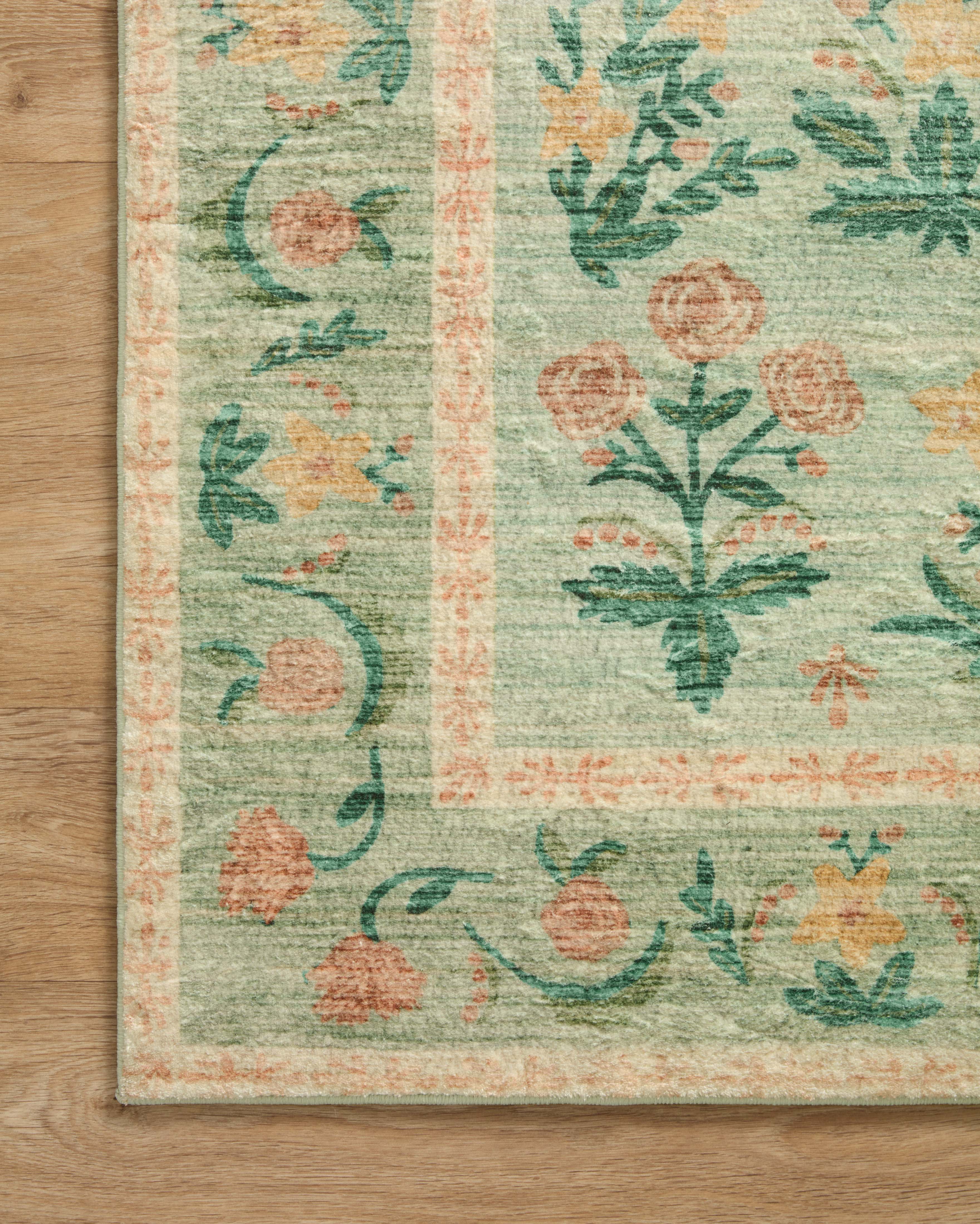 Rifle Paper Co. X Loloi/ Eden Mughal Rose Blush Rug 0-RUGS-patterned Loloi