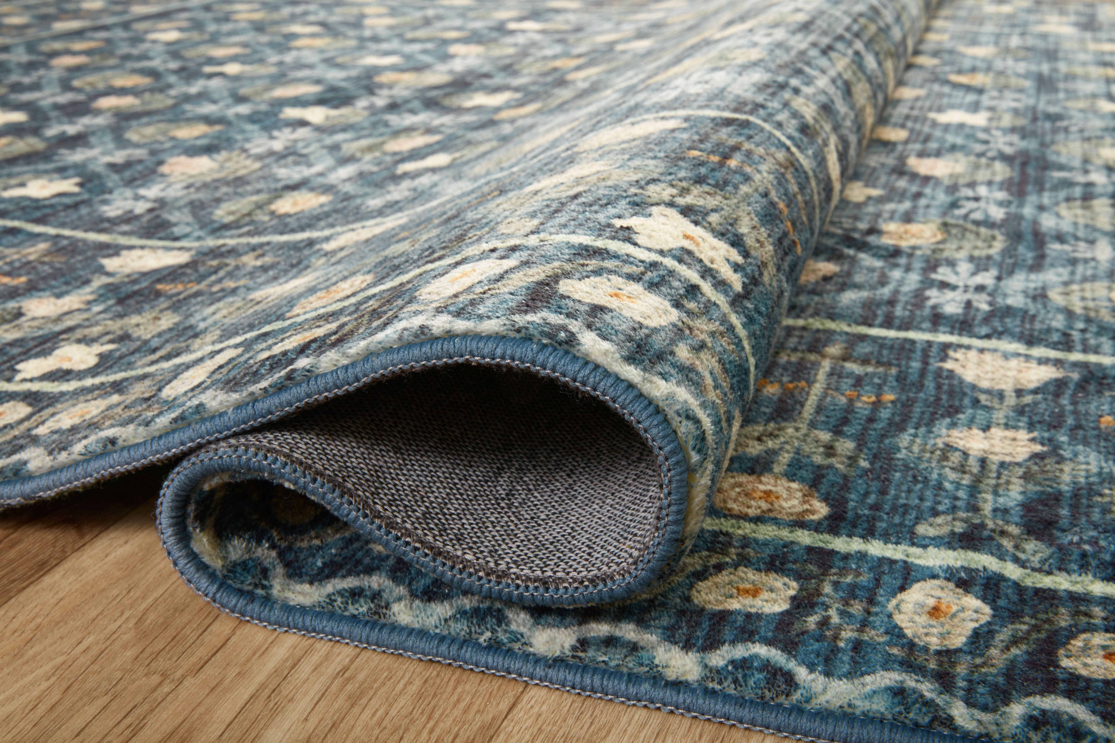 Rifle Paper Co. X Loloi/ Eden Lattice Indigo Rug 0-RUGS-patterned Loloi