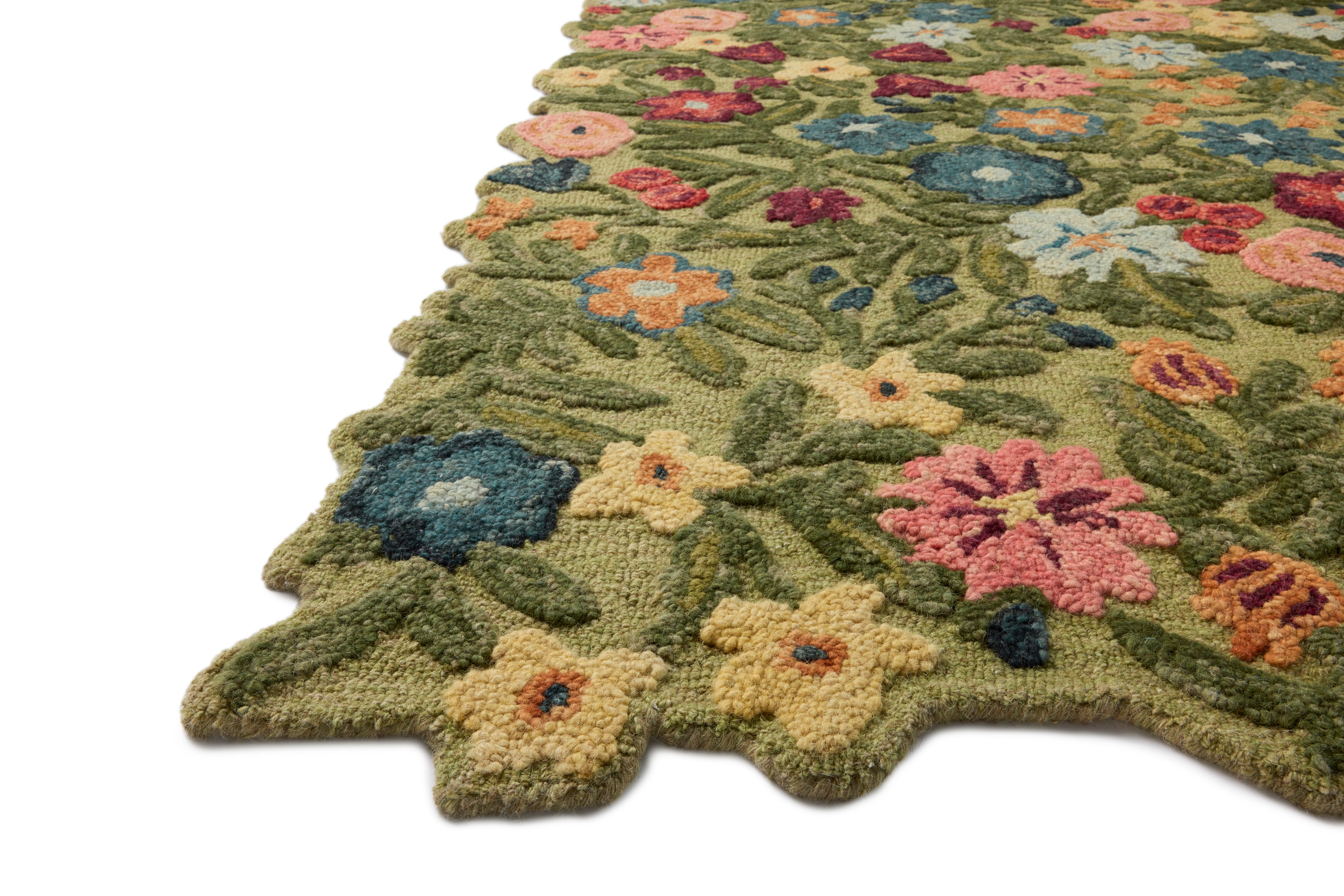 Rifle Paper Co. x Loloi Edith Green / Multi Rug RUGS - wool Loloi