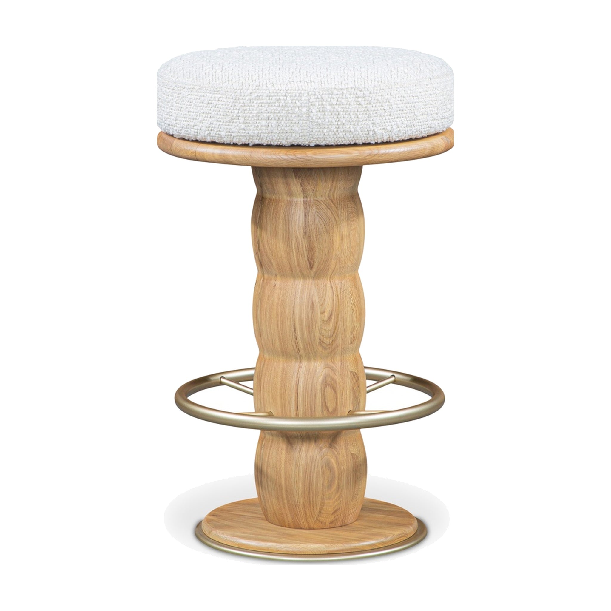 Niall Swivel Counter Stool FURNITURE - counter stool Moe's Furniture White