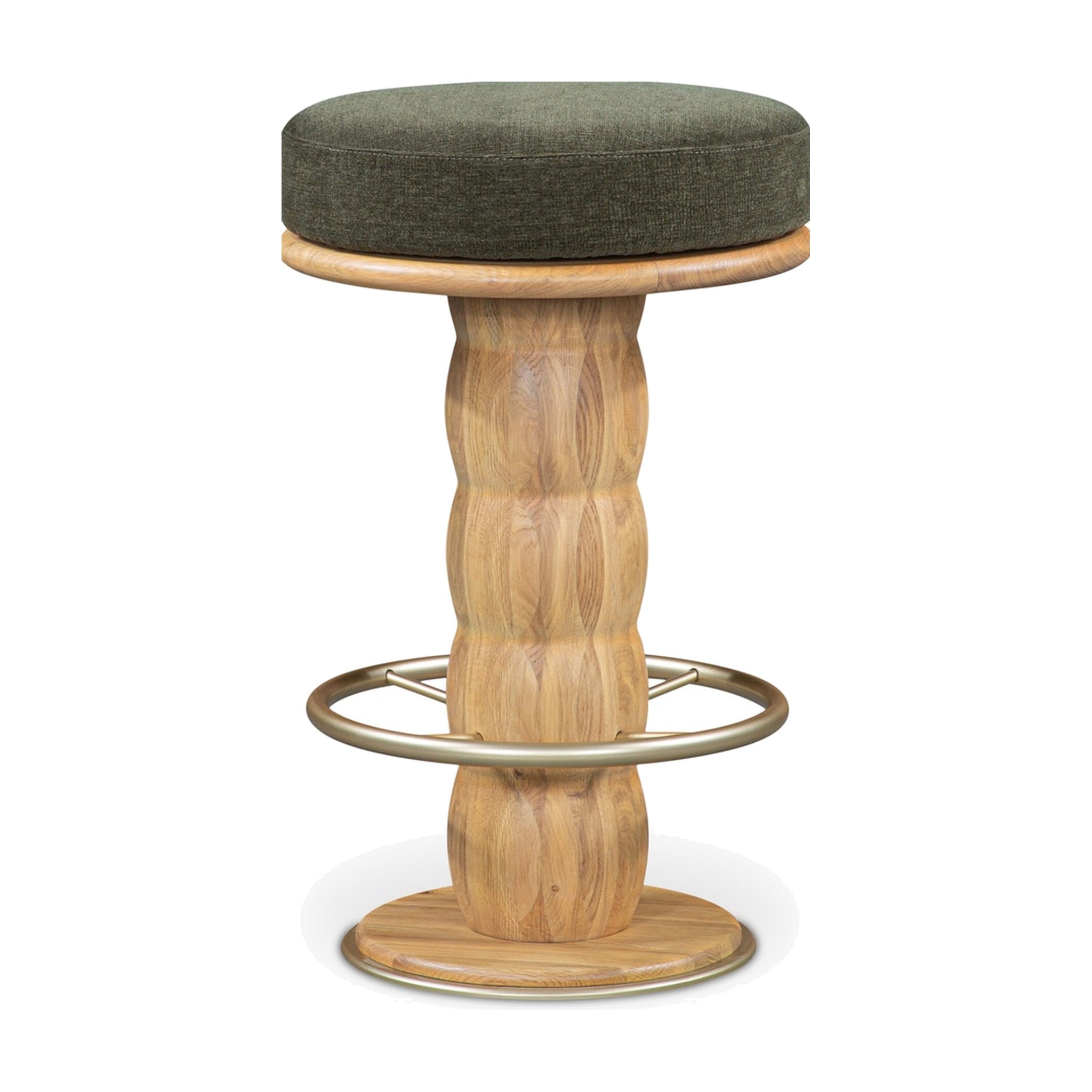 Niall Swivel Counter Stool FURNITURE - counter stool Moe's Furniture Green
