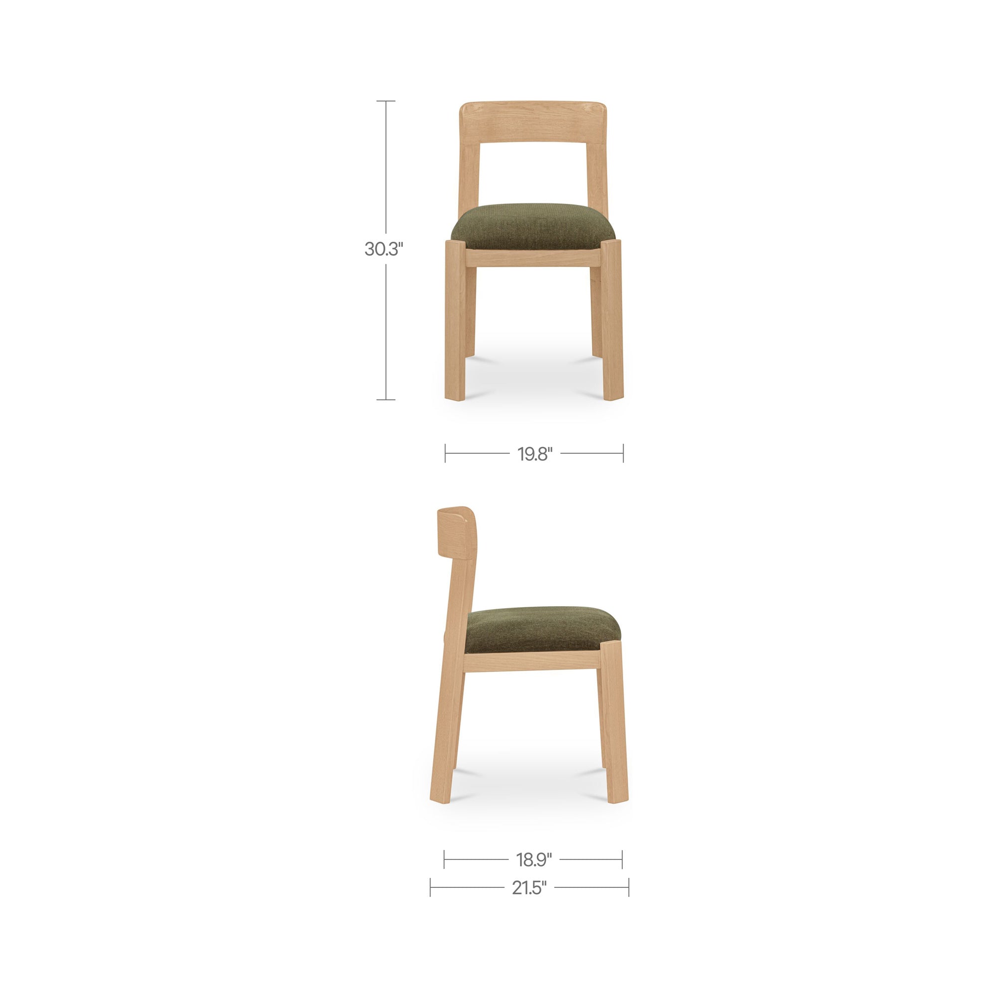 Ollie Dining Chair - Set of 2 FURNITURE - dining chair Moe's Furniture
