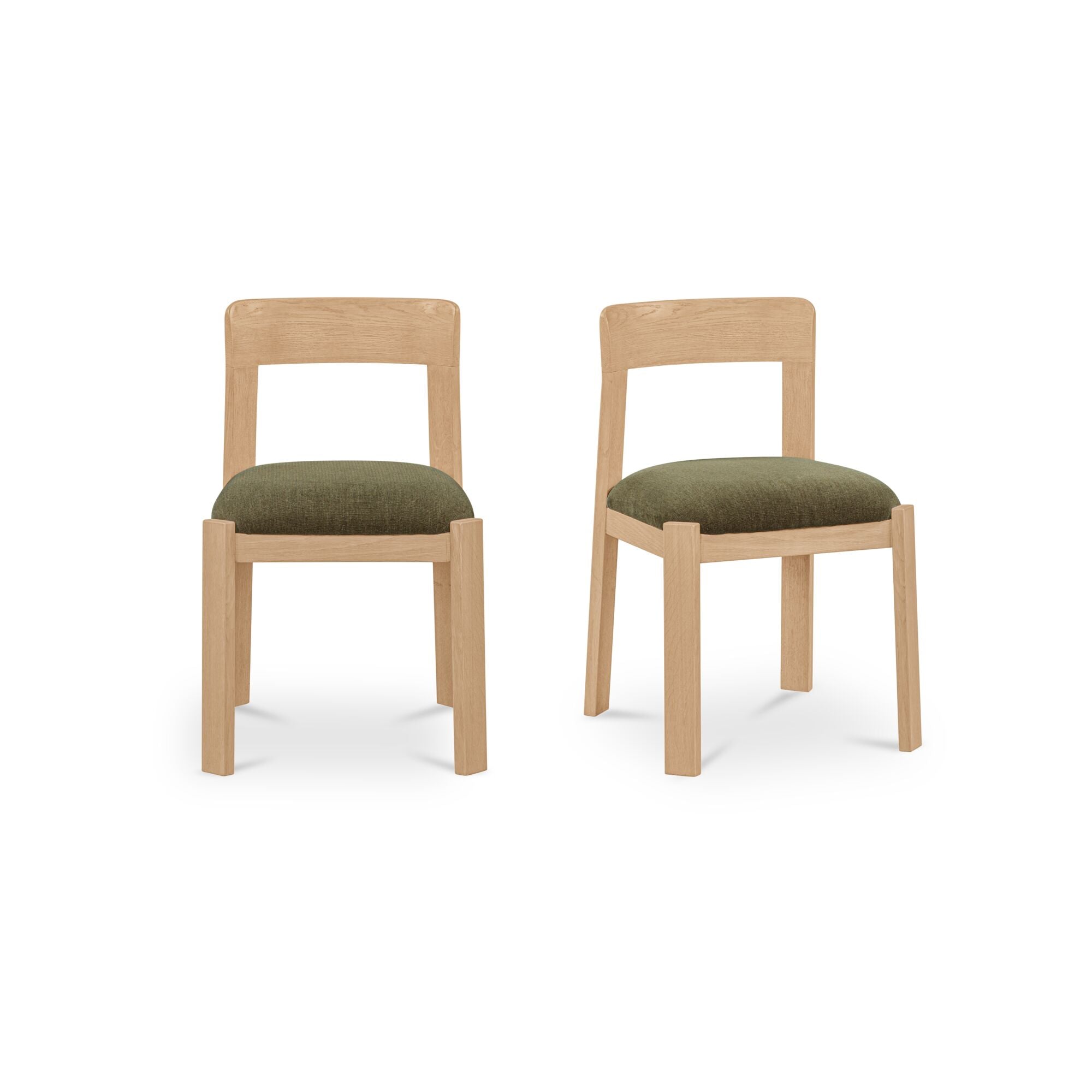 Ollie Dining Chair - Set of 2 FURNITURE - dining chair Moe's Furniture Dark Green