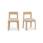 Ollie Dining Chair - Set of 2 FURNITURE - dining chair Moe's Furniture Neutral Stripe