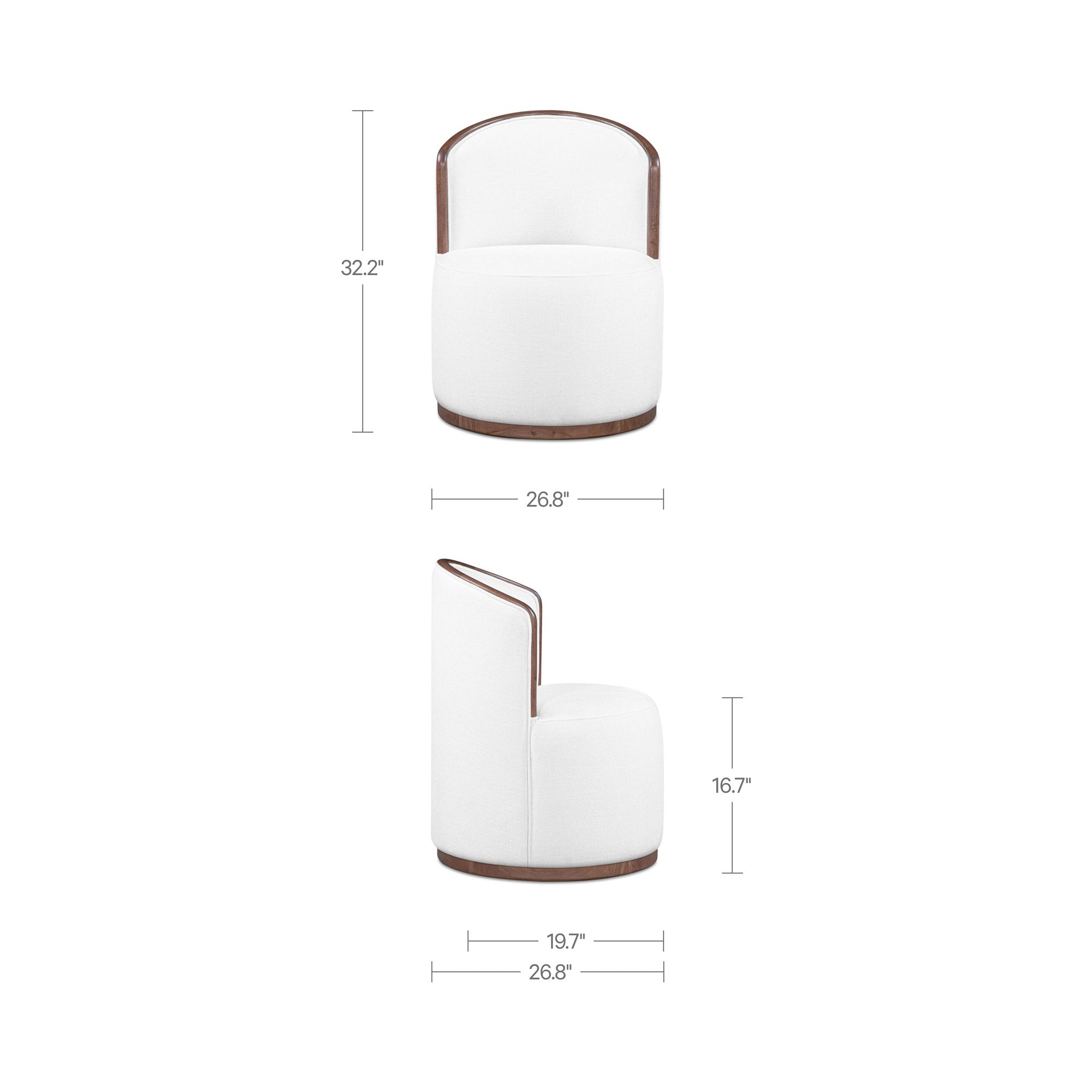 Rosalie Swivel Dining Chair FURNITURE - dining chair Moe's Furniture