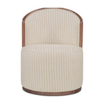 Rosalie Swivel Dining Chair FURNITURE - dining chair Moe's Furniture Neutral Stripe