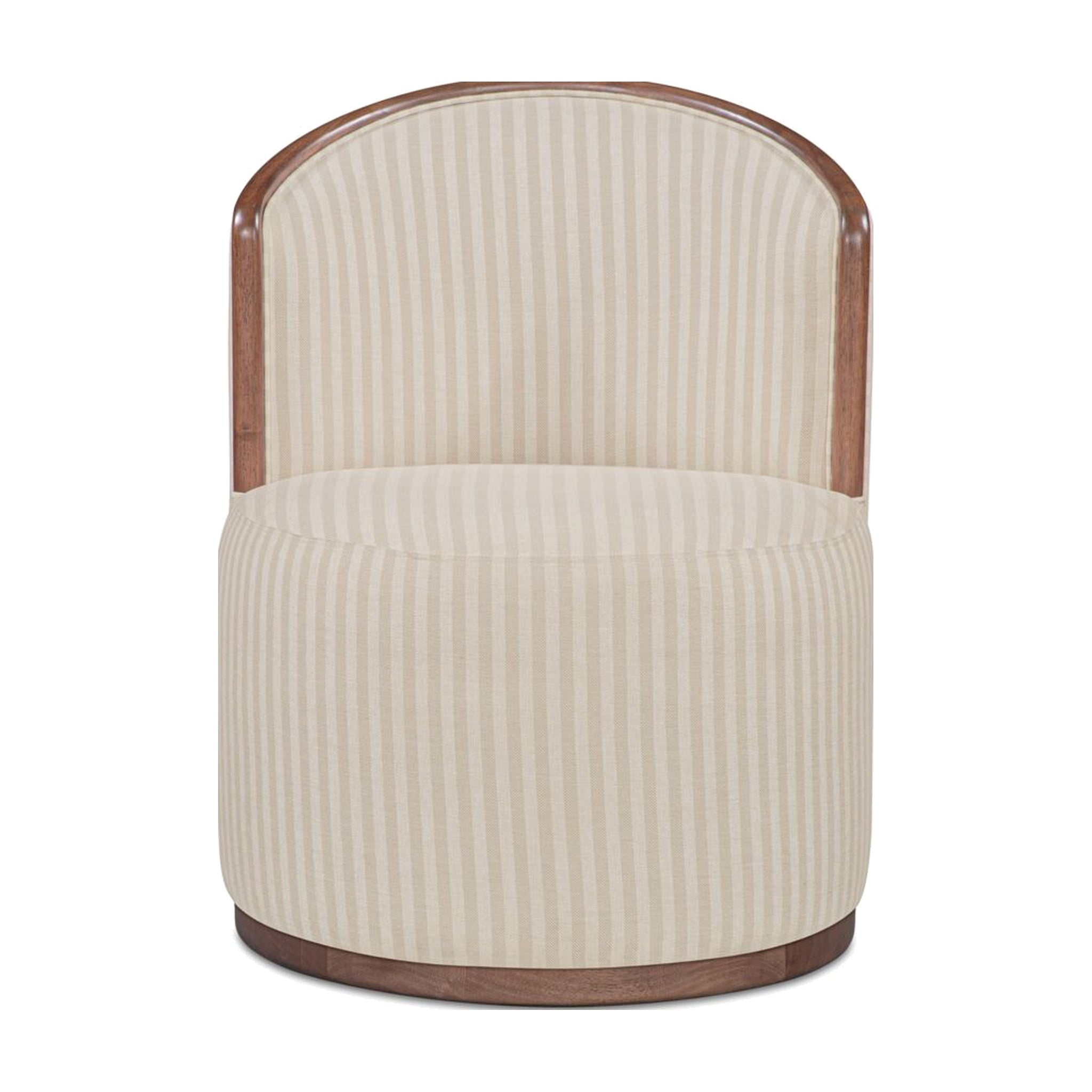 Rosalie Swivel Dining Chair FURNITURE - dining chair Moe's Furniture Neutral Stripe