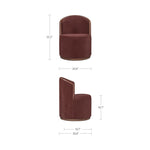 Rosalie Swivel Dining Chair FURNITURE - dining chair Moe's Furniture