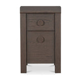 Lottie Nightstand FURNITURE - nightstand Moe's Furniture Brown Small