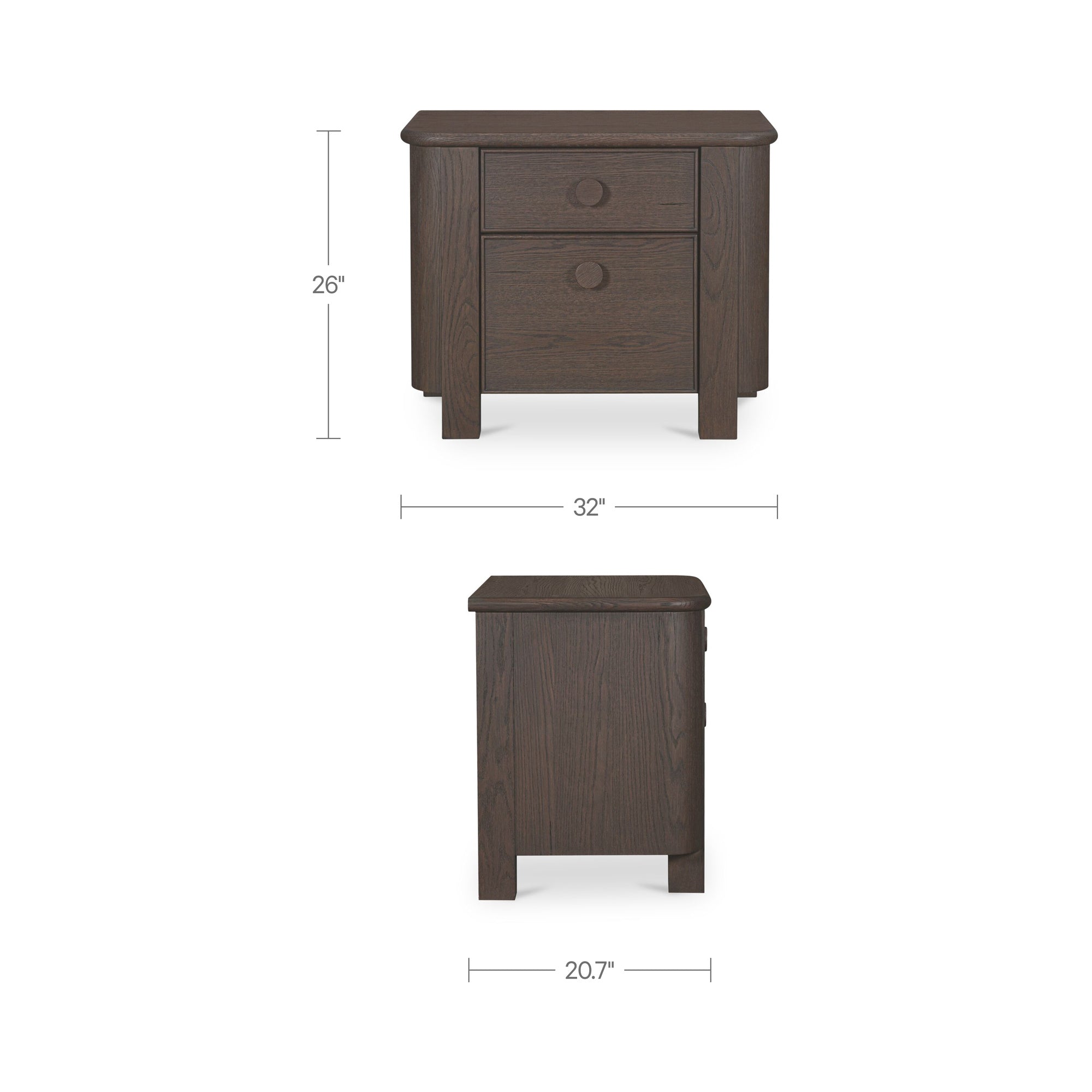 Lottie Nightstand FURNITURE - nightstand Moe's Furniture