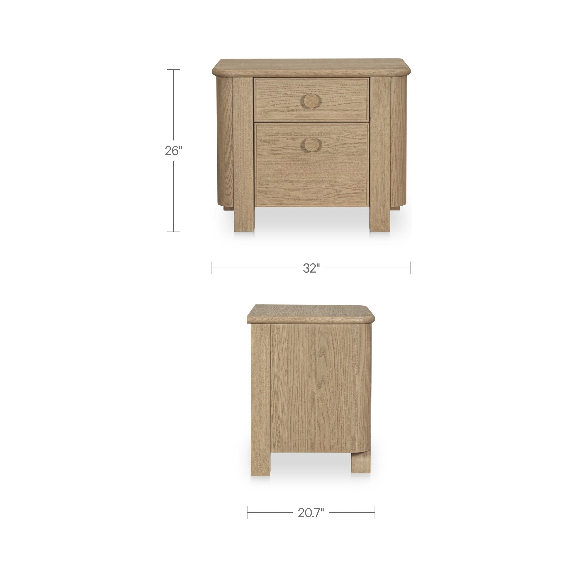 Lottie Nightstand FURNITURE - nightstand Moe's Furniture