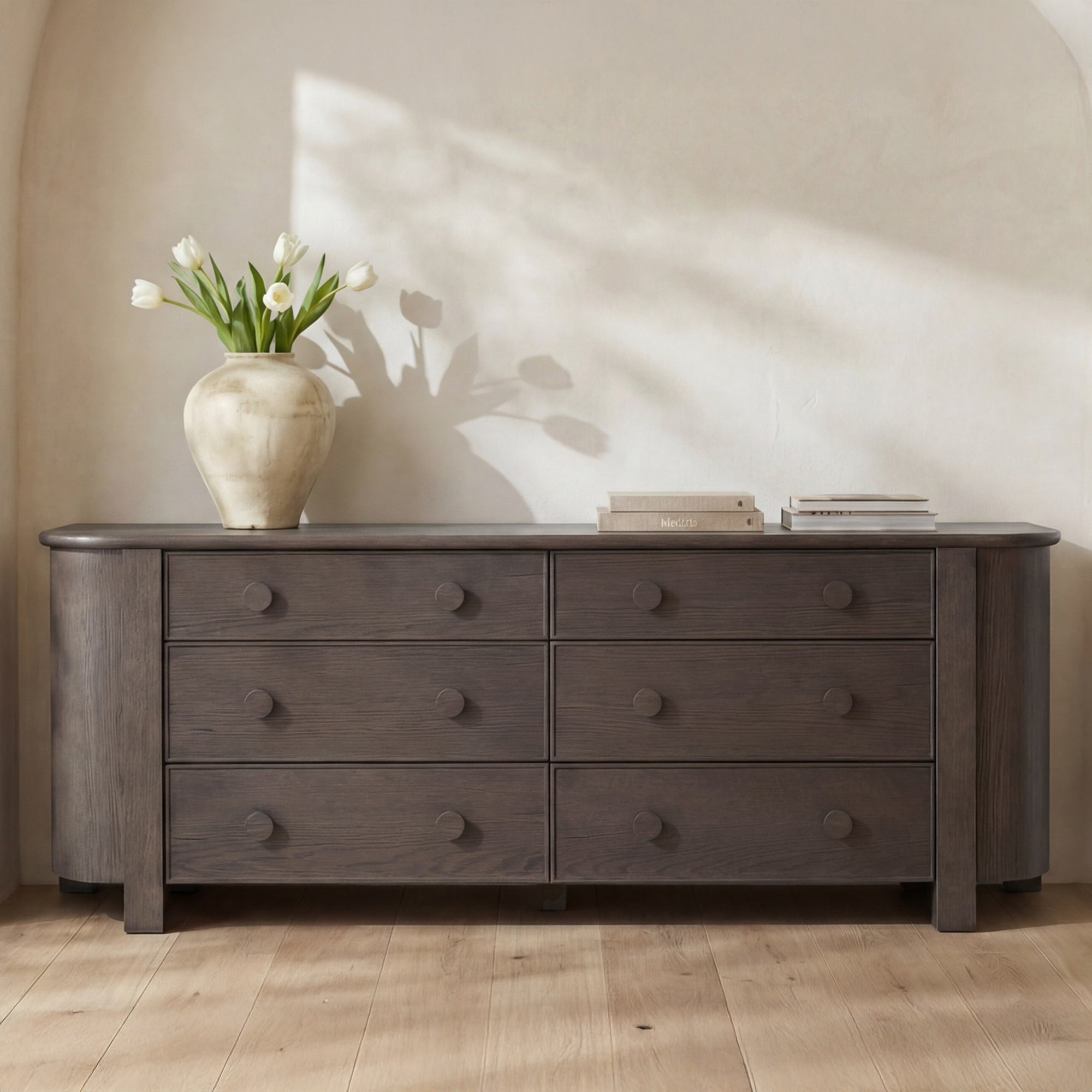 Lottie 6 Drawer Dresser FURNITURE - dresser Moe's Furniture
