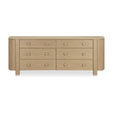 Lottie 6 Drawer Dresser FURNITURE - dresser Moe's Furniture Natural