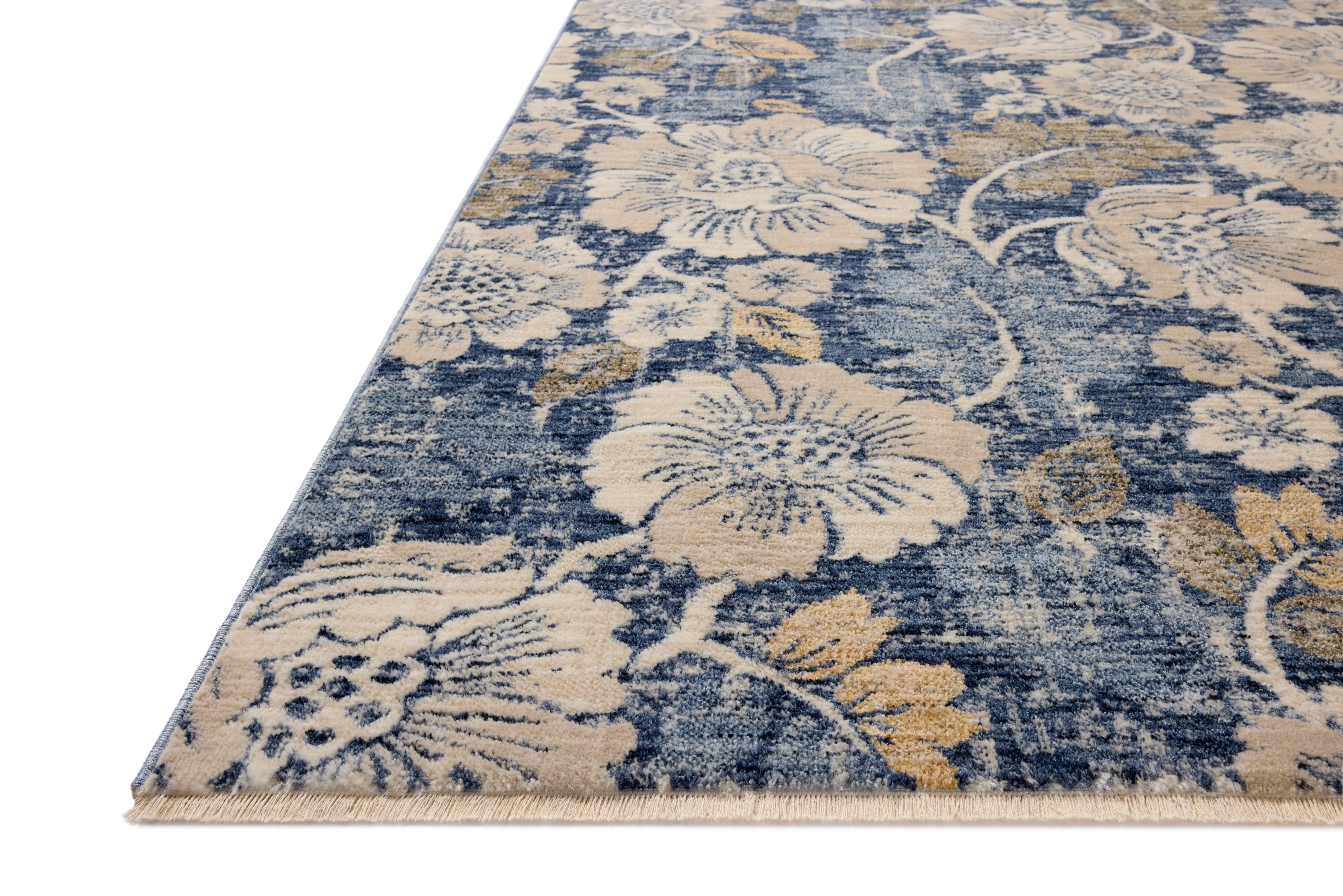 Loloi Eileen Denim / Natural Rug RUGS - synthetic Loloi 18" x 18" sample