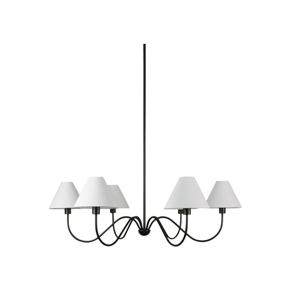 Williams Chandelier Blackened Bronze LIGHTING - chandelier Moe's Furniture