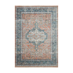 Magnolia Home By Joanna Gaines x Loloi Elise Coral / Blue Rug RUGS - synthetic Loloi 18" x 18"