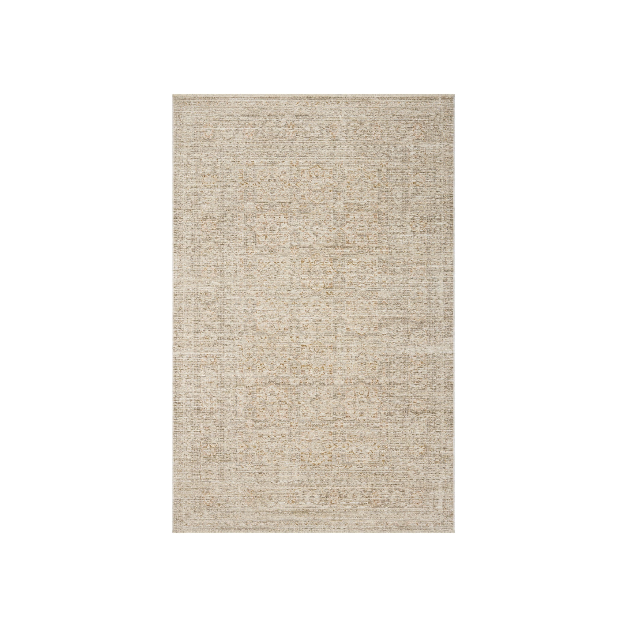 Loloi Elora Natural / Terracotta Rug RUGS - synthetic Loloi 18" x 18"