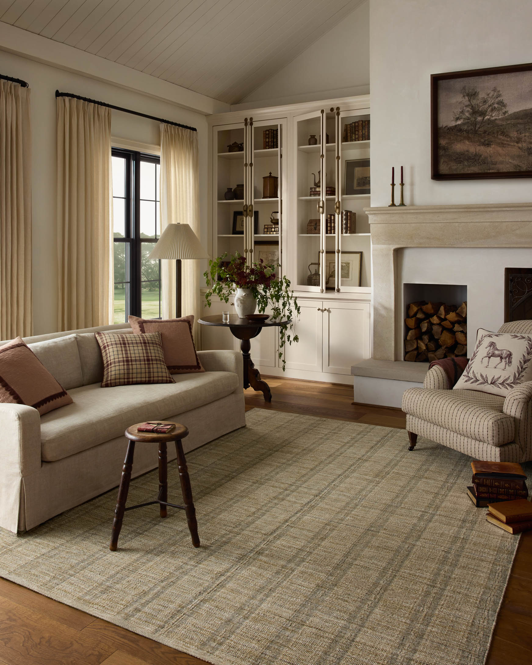 Chris Loves Julia x Loloi Eugene Ochre / Ivory Rug - Rug & Weave