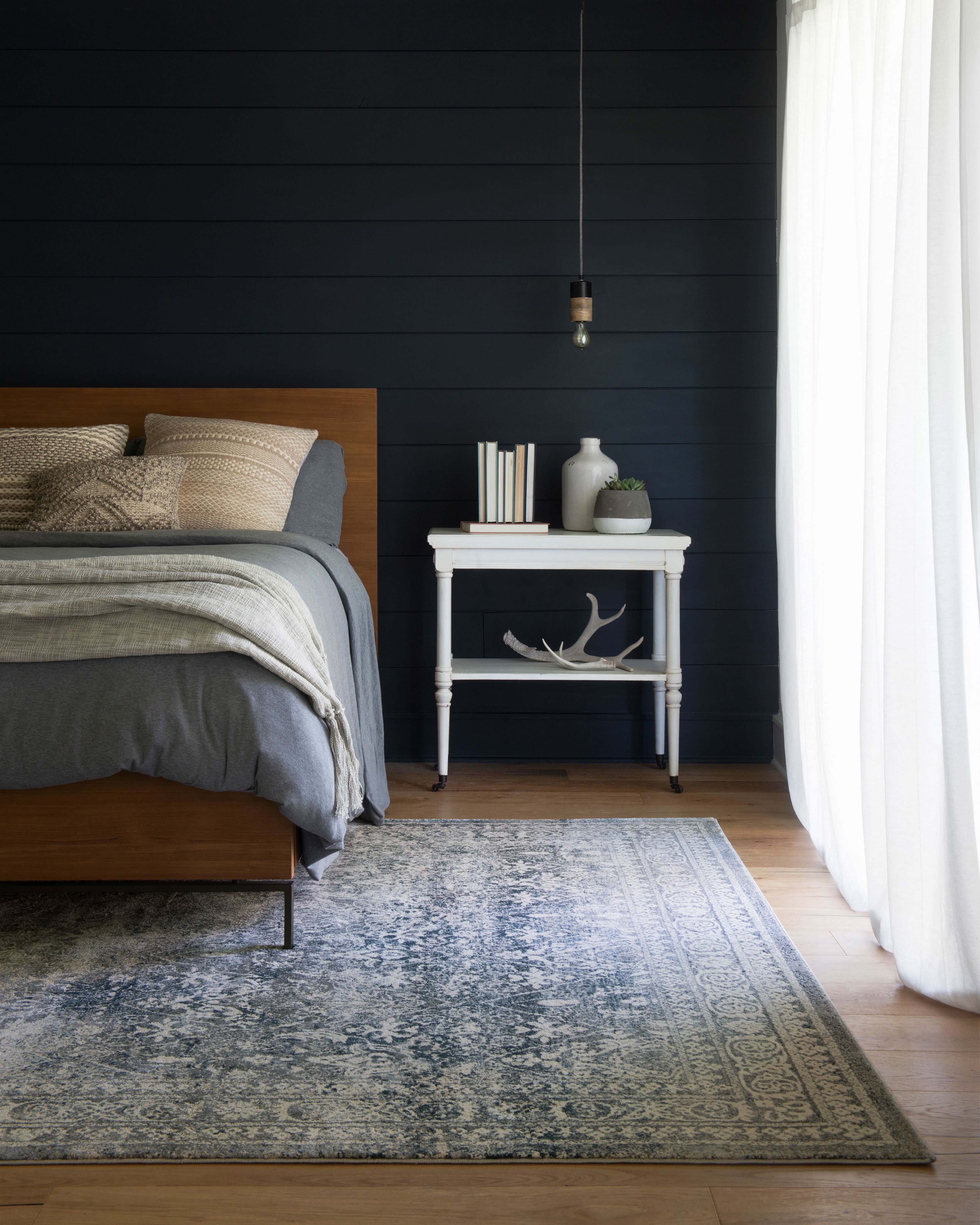 Magnolia Home By Joanna Gaines x Loloi Everly Slate Rug RUGS - synthetic Loloi