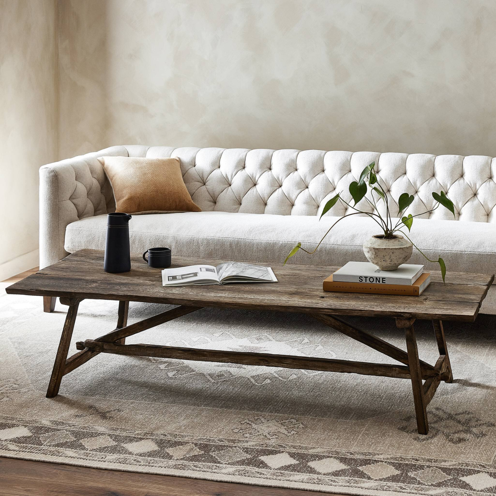 Elio Coffee Table FURNITURE - coffee table Four Hands