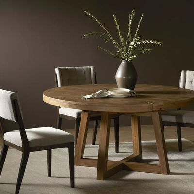 Everest Round Extension Dining Table - Rug & Weave