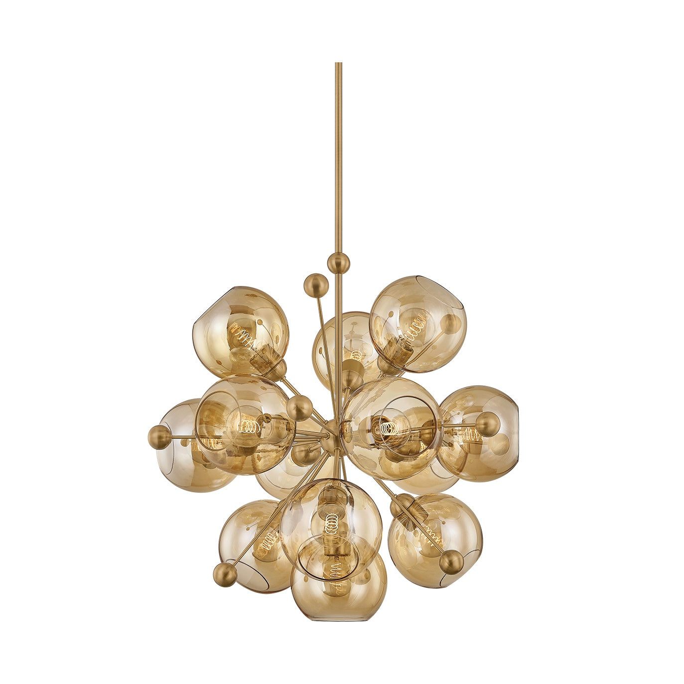 Ellory Chandelier, Patina Brass 32"