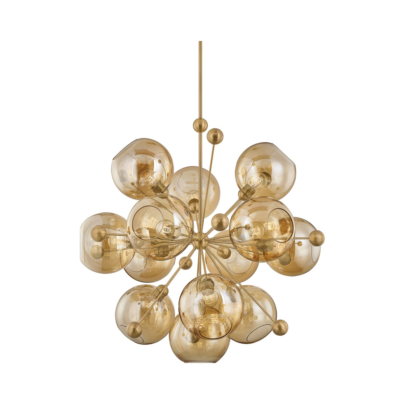 Ellory Chandelier, Patina Brass 46"