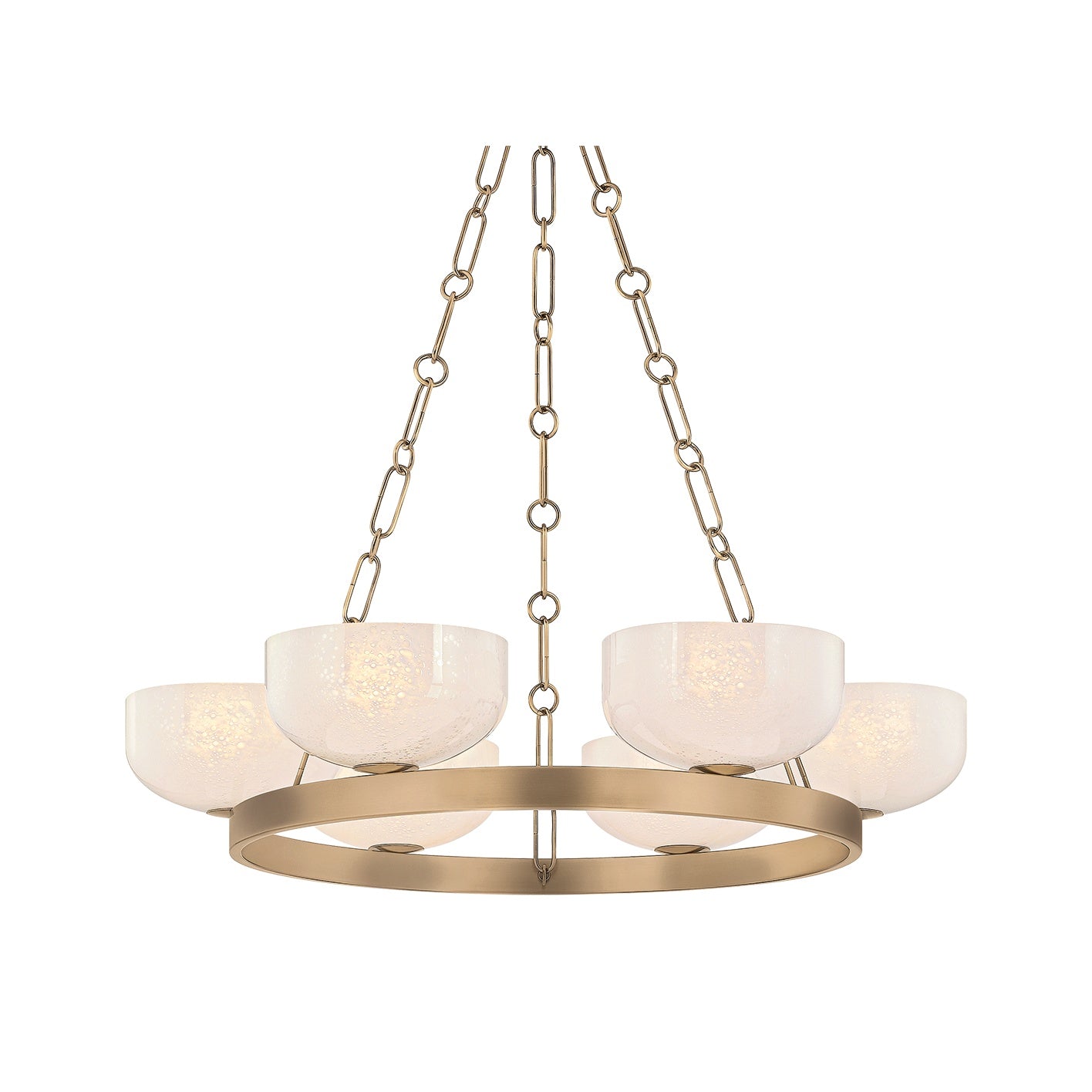 Caelum Chandelier, Patina Brass 32"