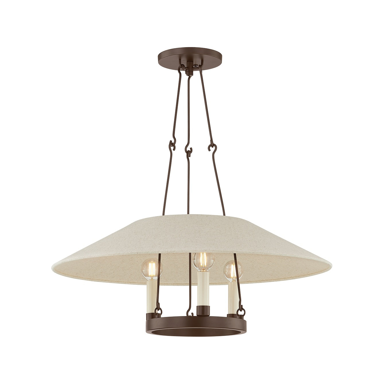 STORE FIXTURE - Archive Chandelier - Bronze LIGHTING - store fixture Hudson Valley Lighting
